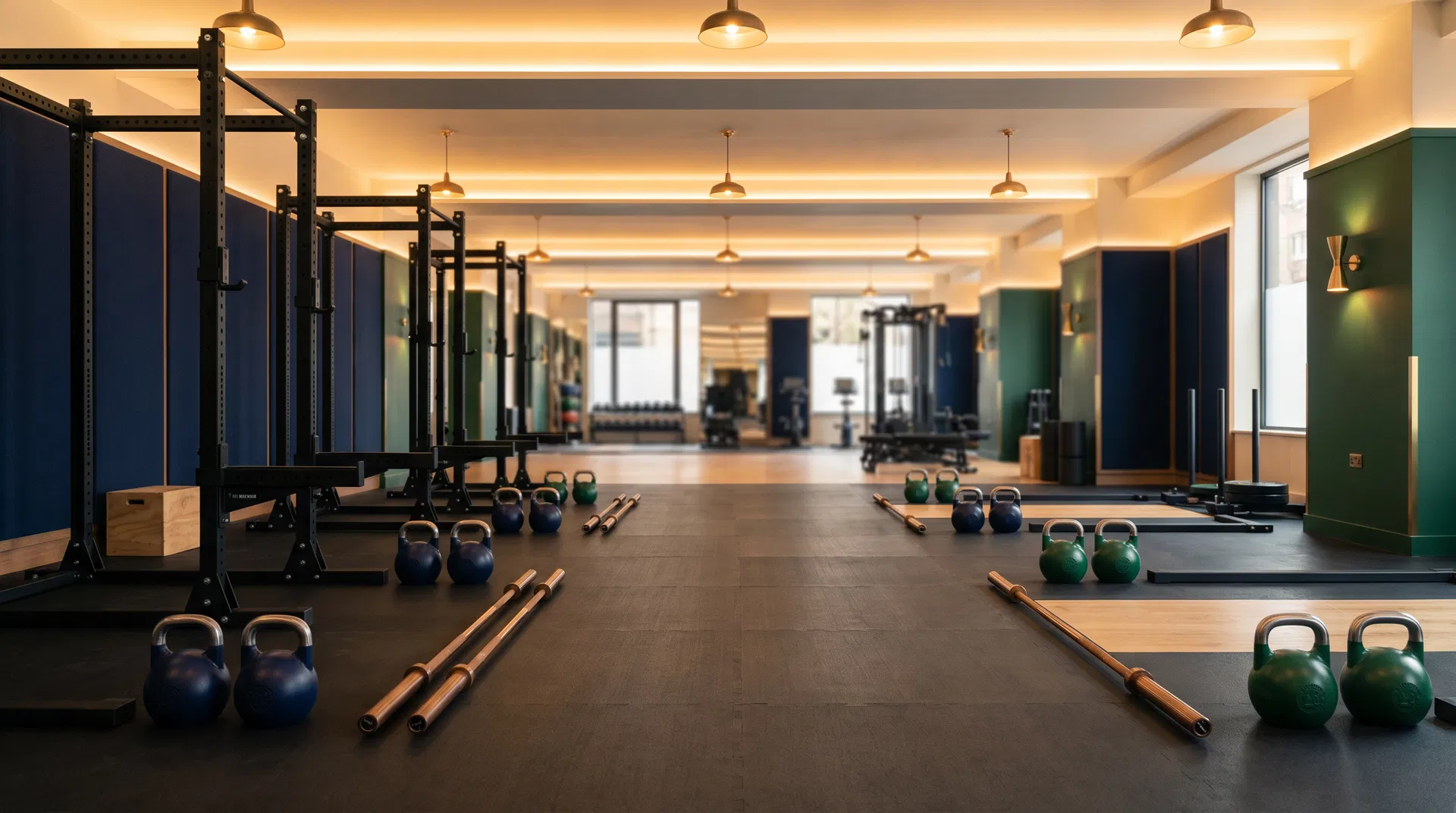 Modern gym interior