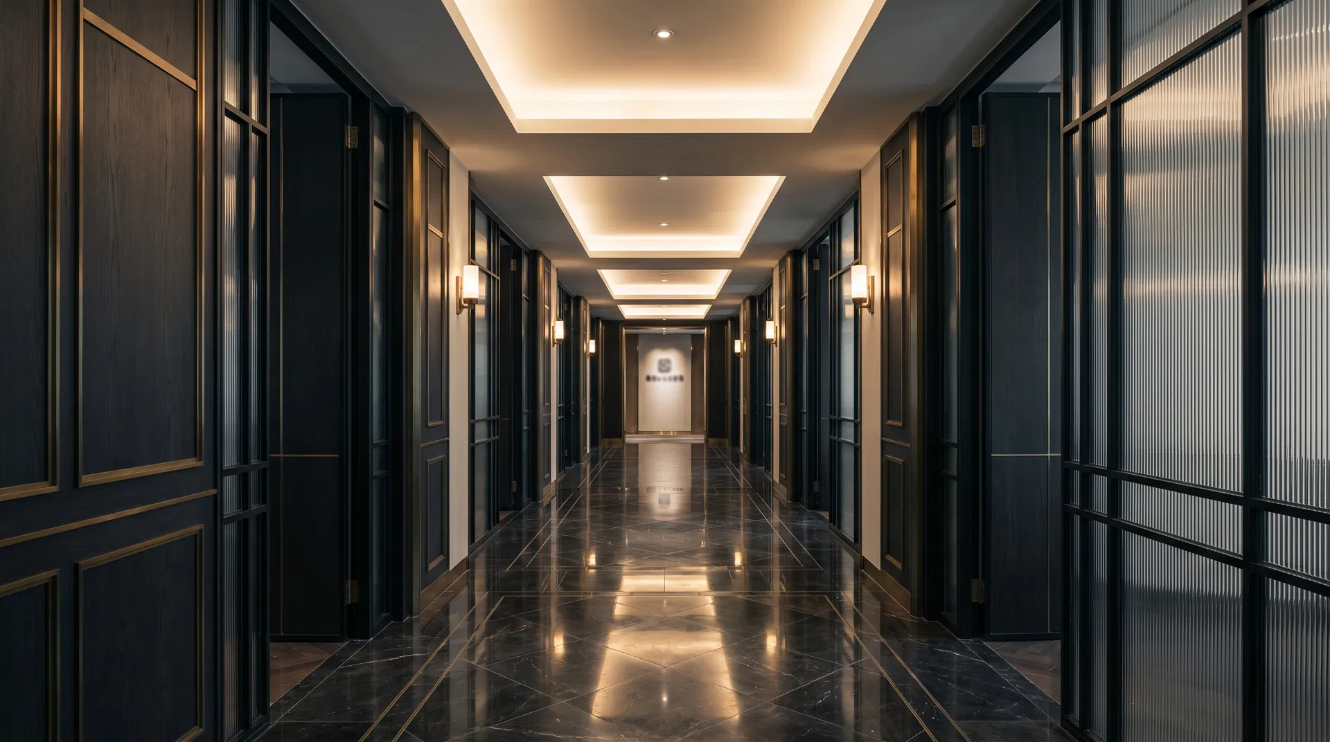 Corporate hallway