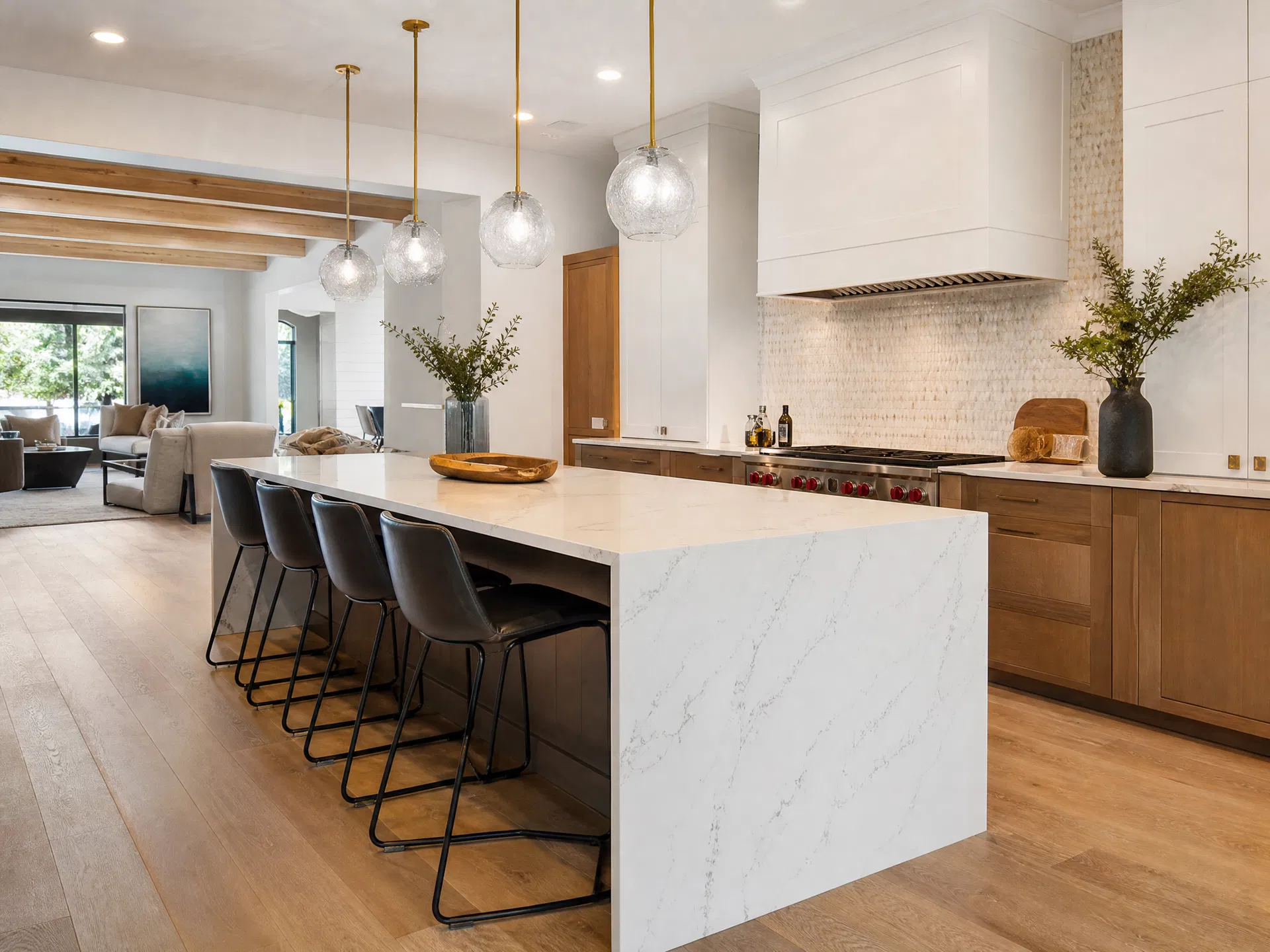 Mosaic Island Kitchen