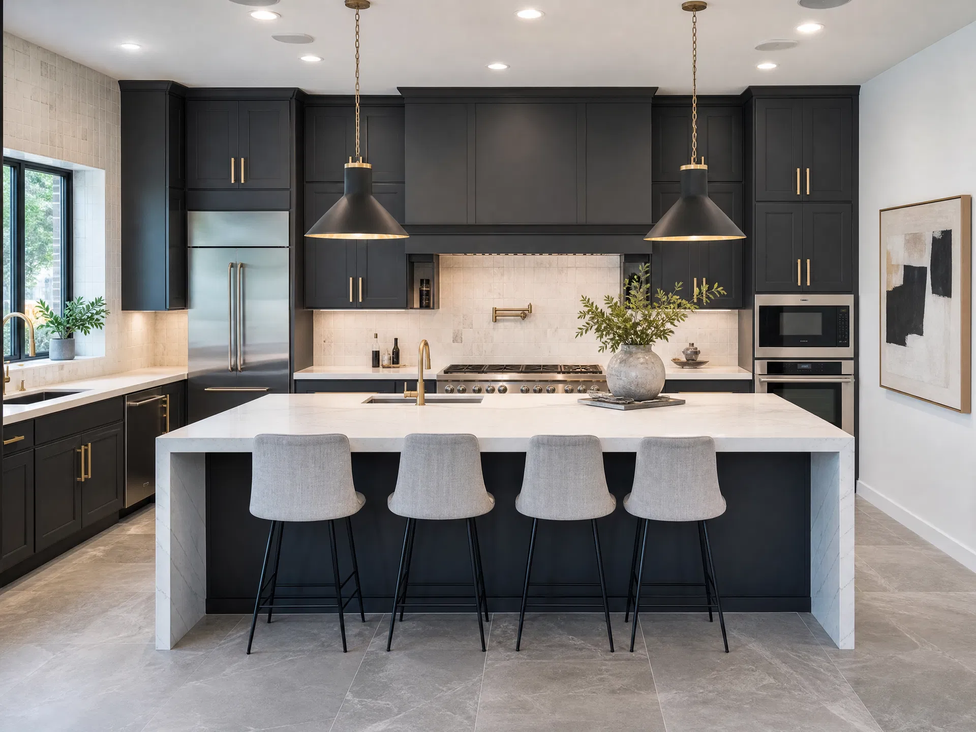 Modern Dark Kitchen