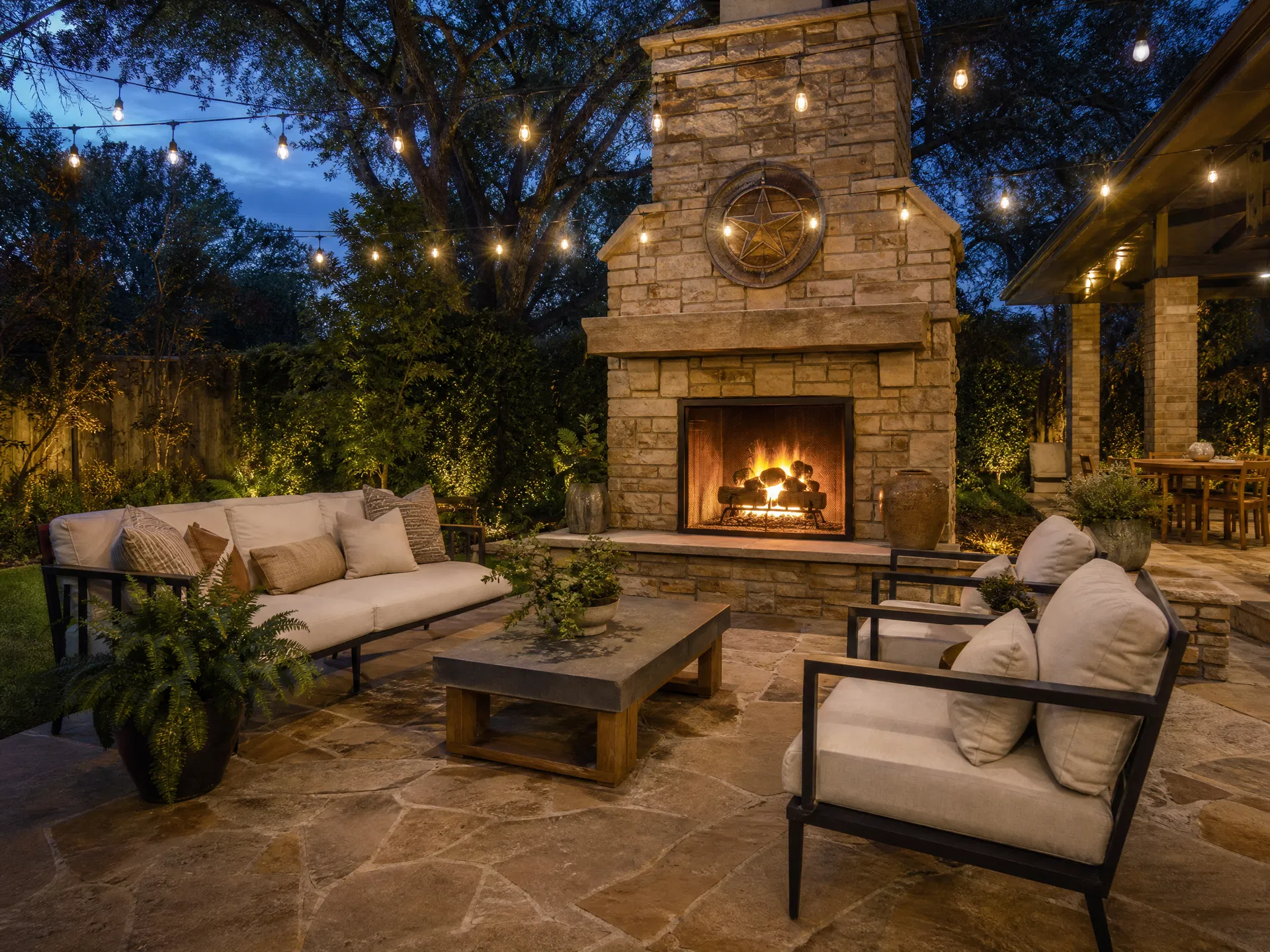 Outdoor Fireplace Stone