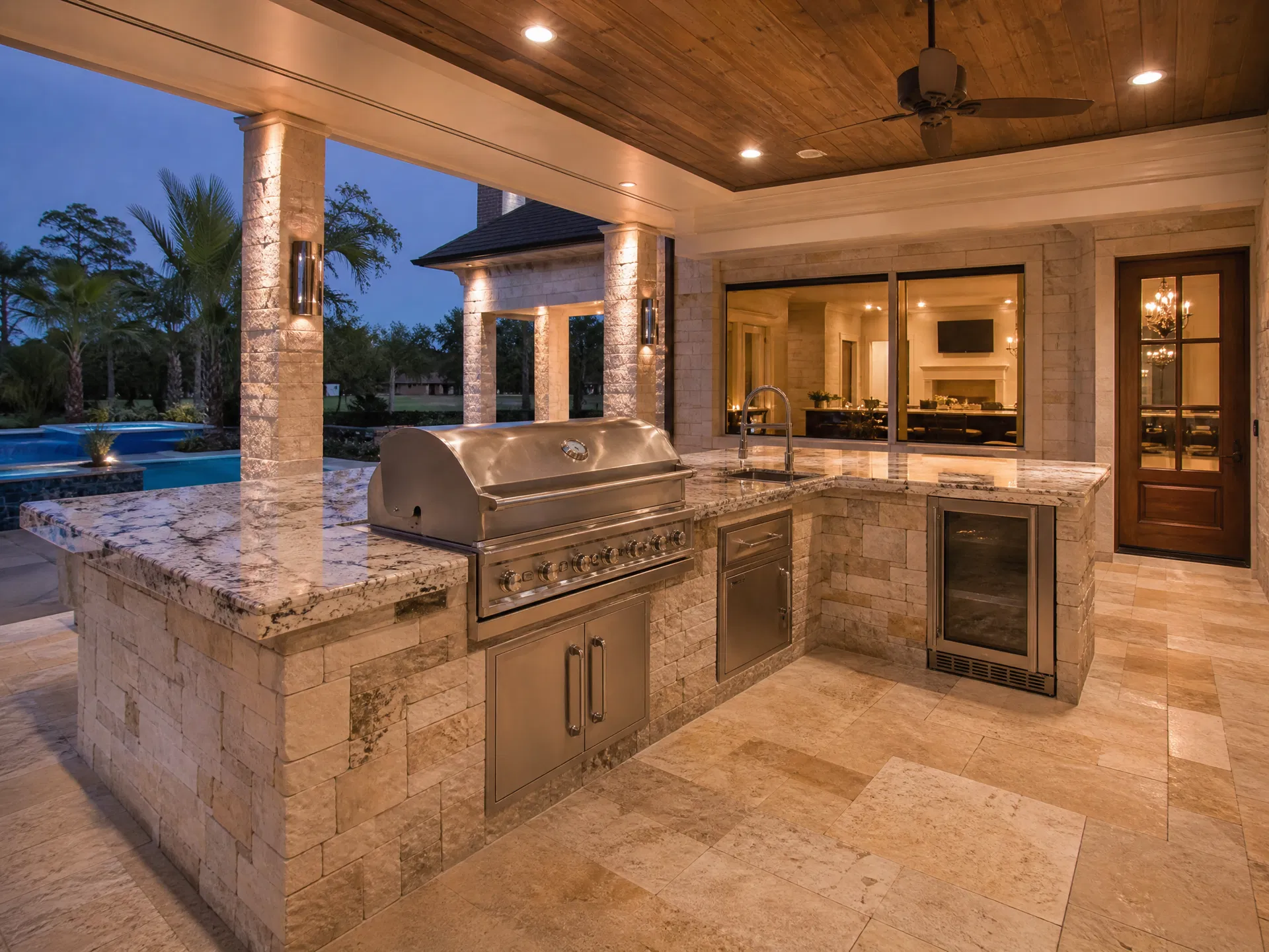 Outdoor Kitchen Stone