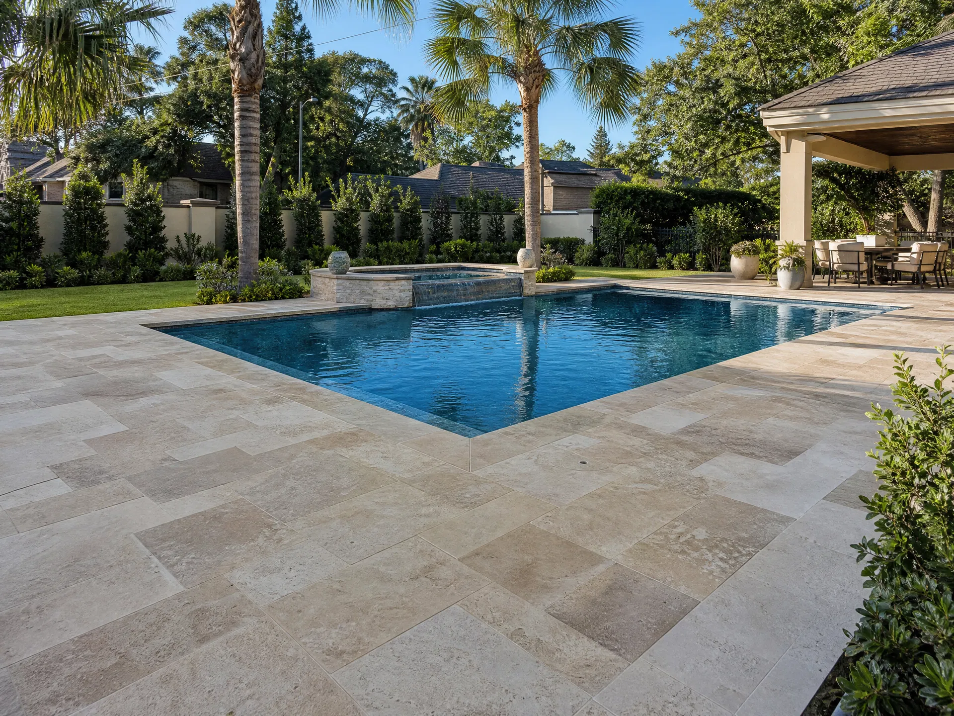 Pool Deck Travertine
