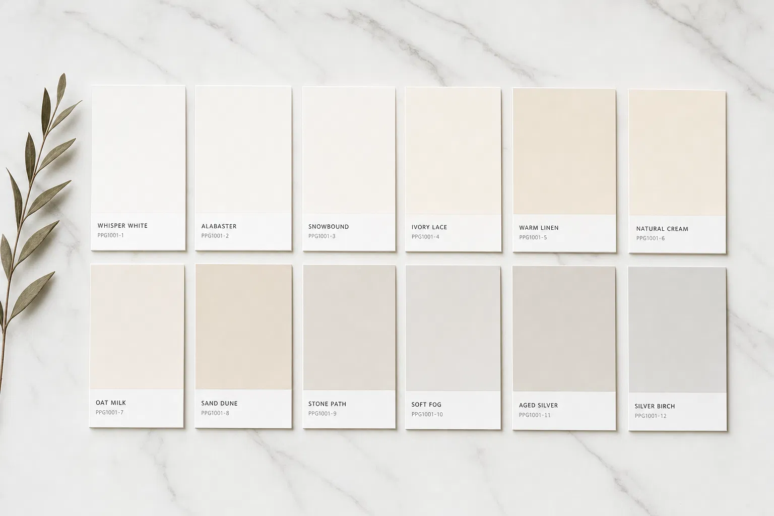 Color palette display