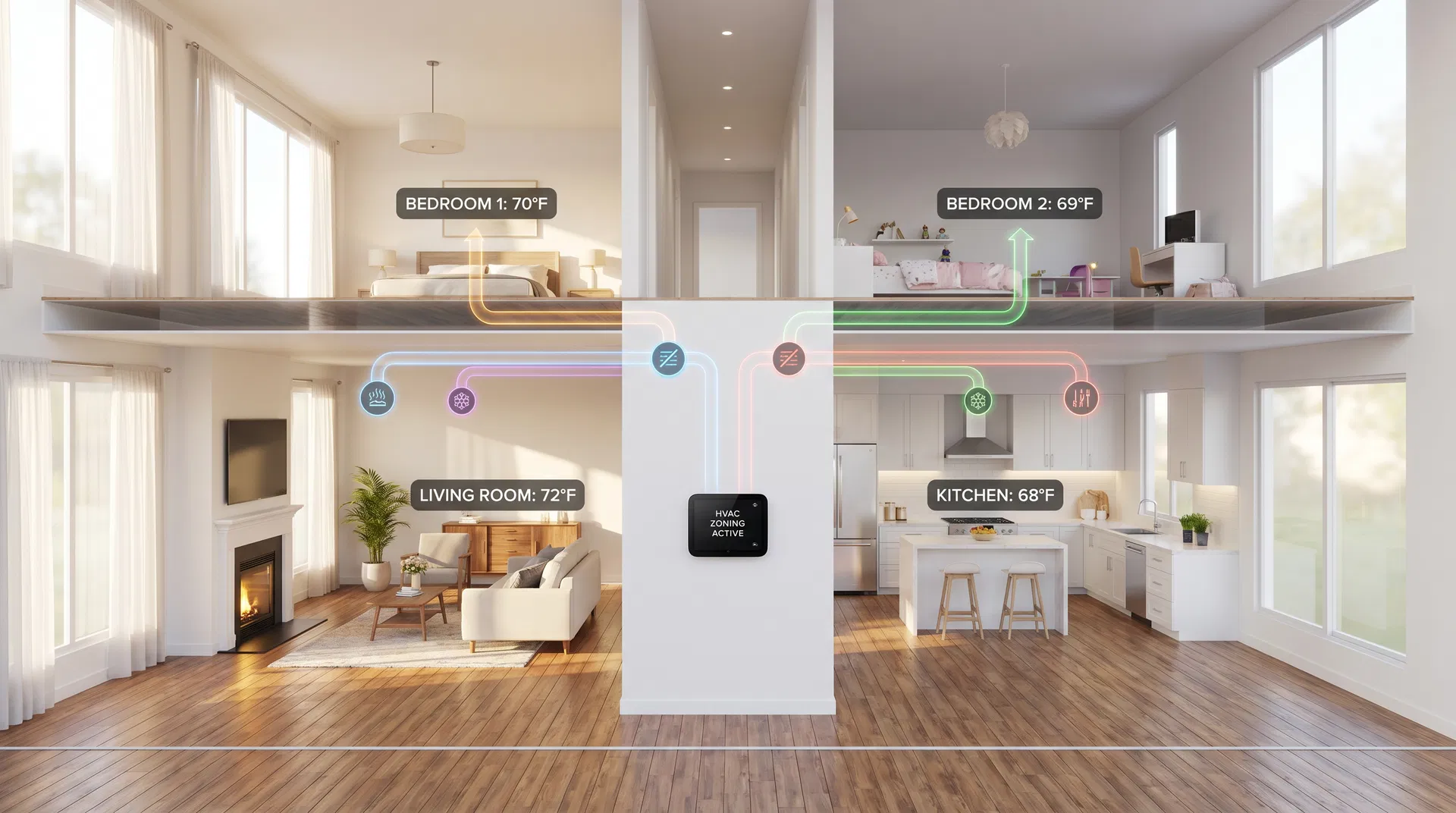 Clean HVAC system installation by Grove Mechanical