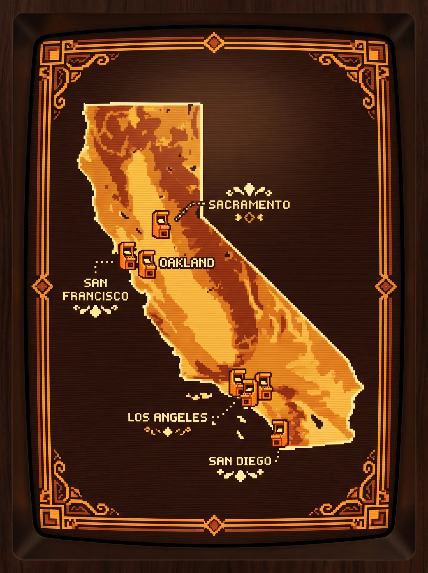 California Arcade Map