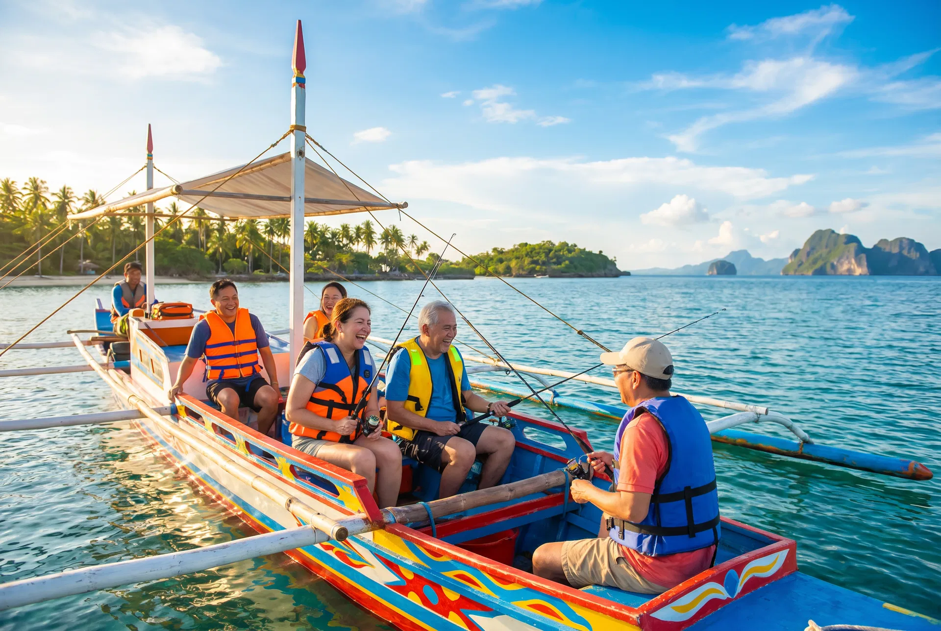 Fun Fishing on a Boat