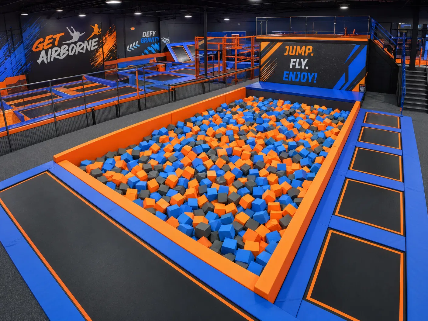 Zone foam pit — Conception 3D