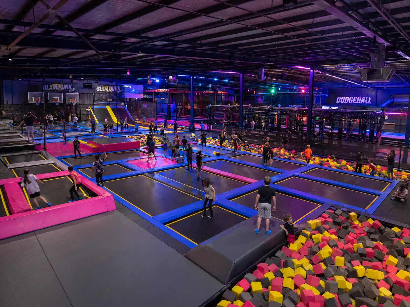 Trampoline Park — Vue panoramique
