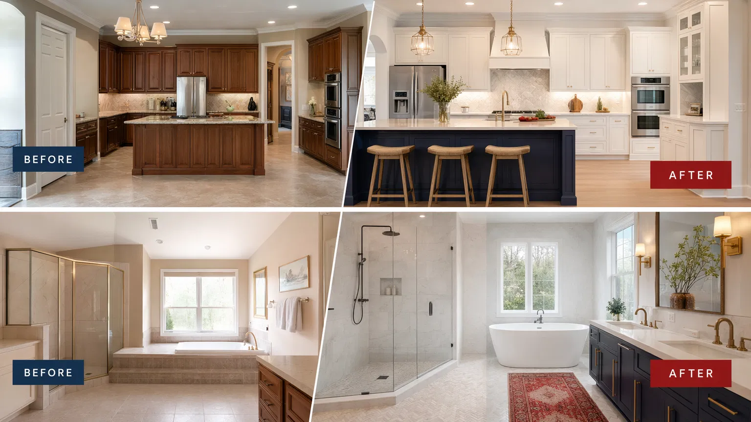 Professional remodeling work