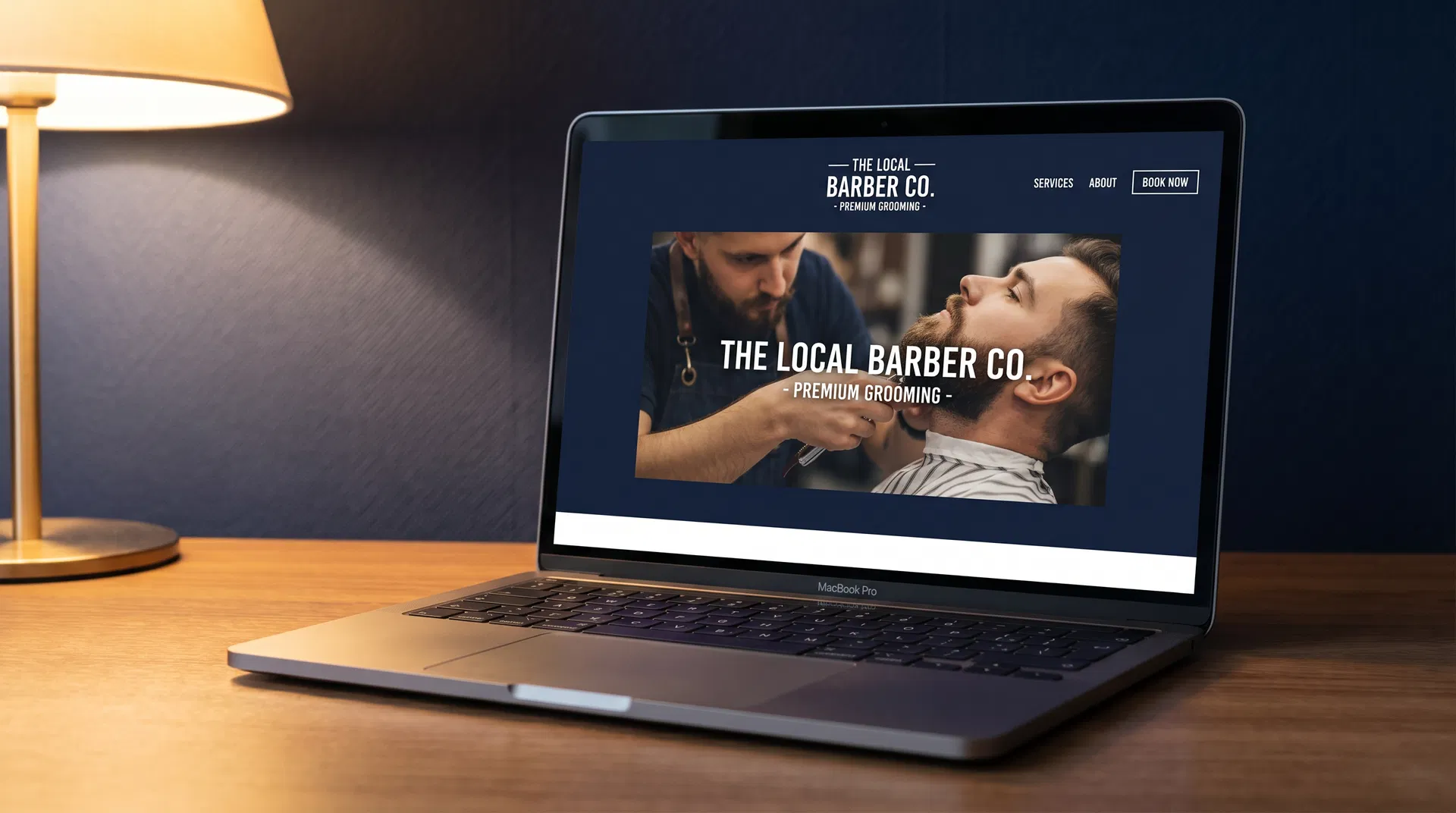Professional website built for a local barbershop
