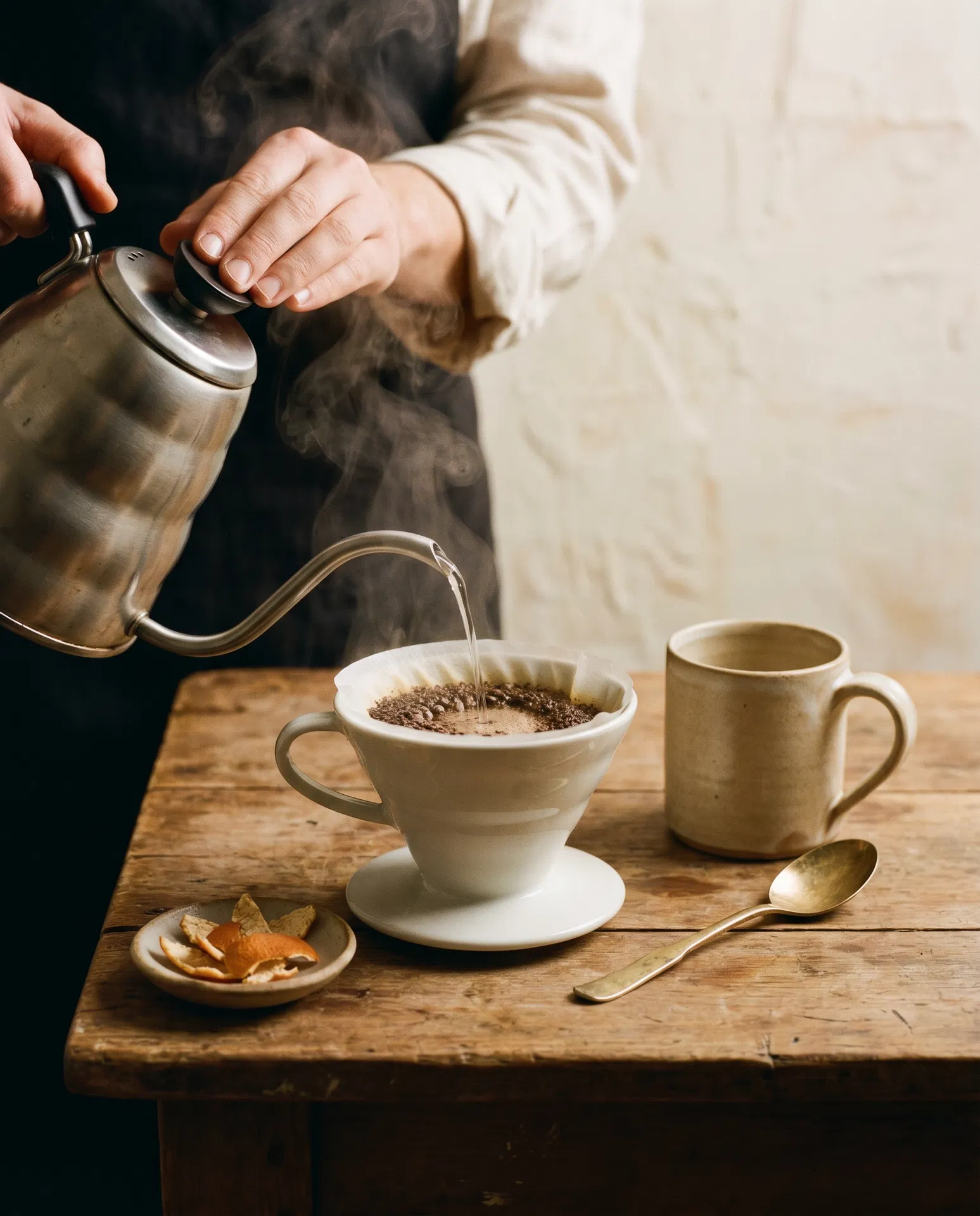 自家焙煎のハンドドリップ