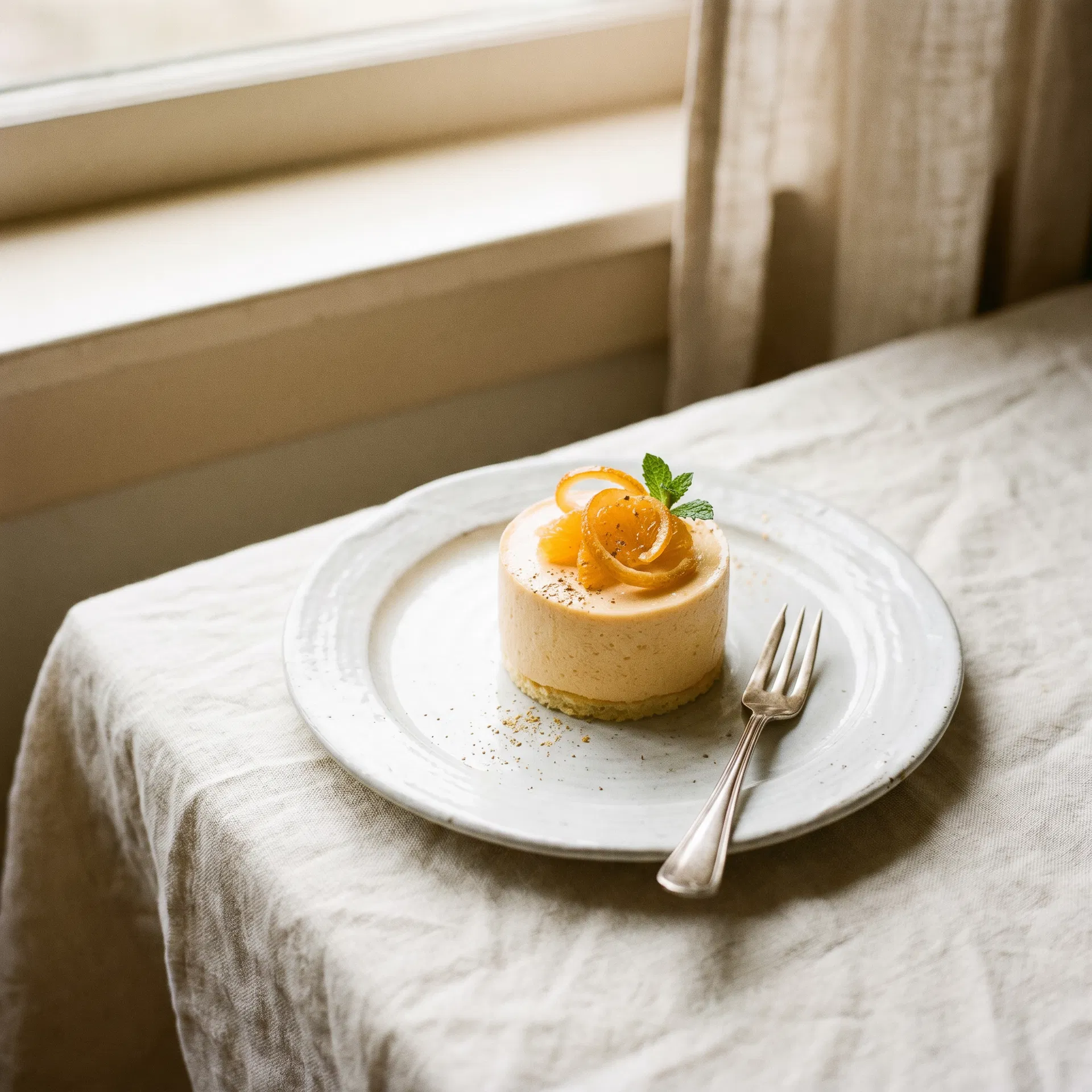 伊予柑のムースケーキ