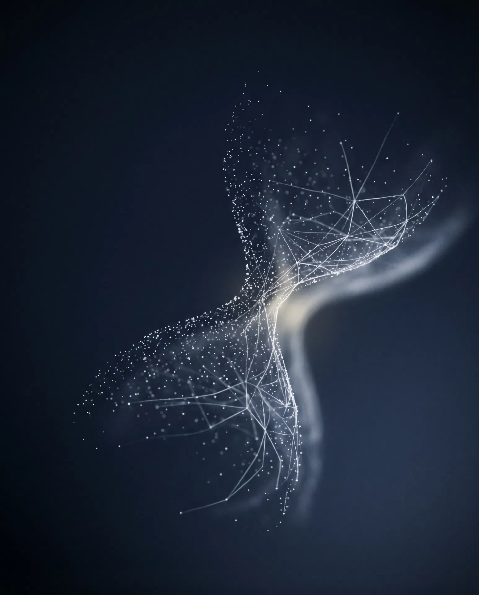 AI事業 — 時間と知性が編まれていく抽象表現