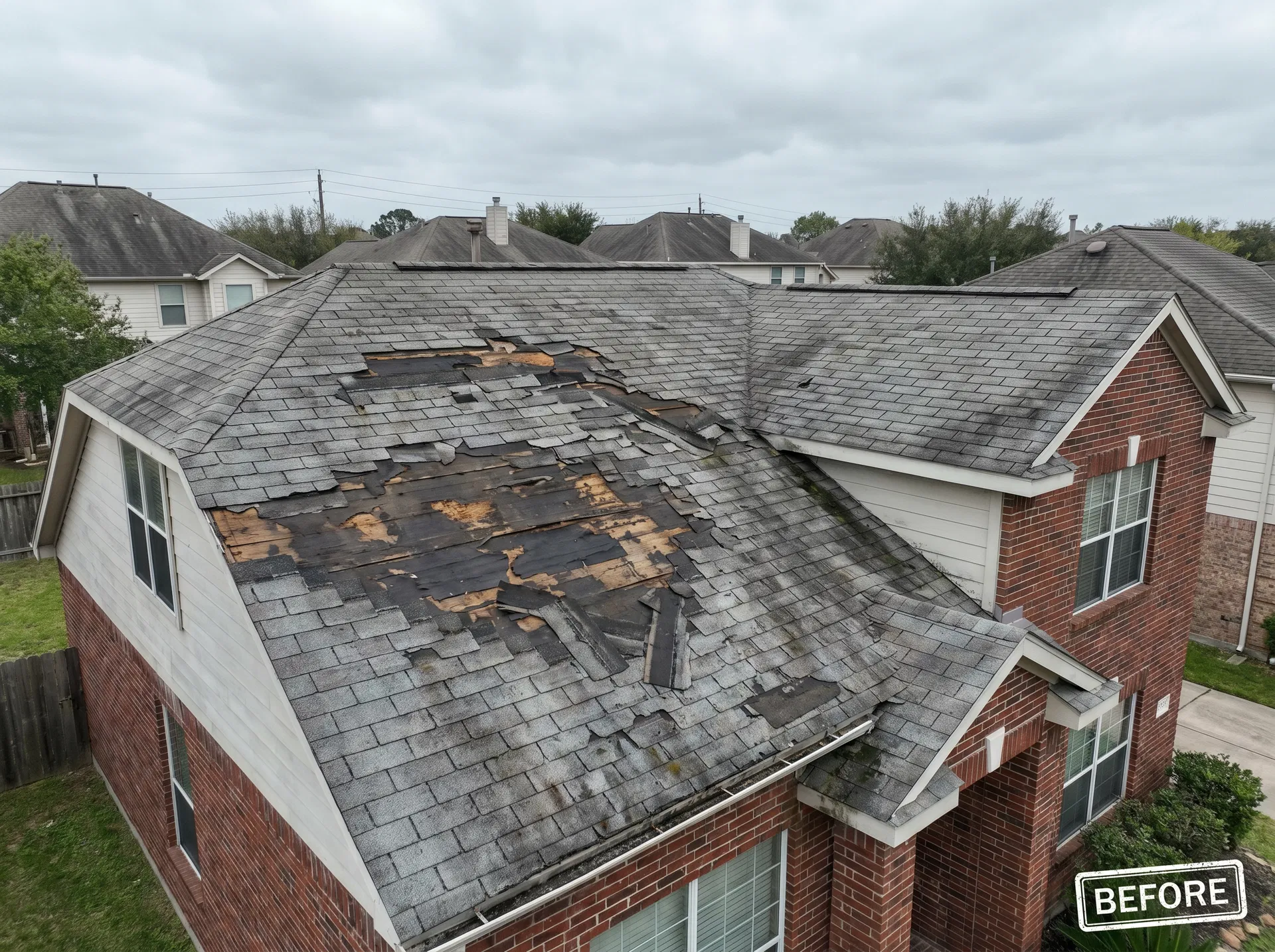 Before - Full Roof Replacement