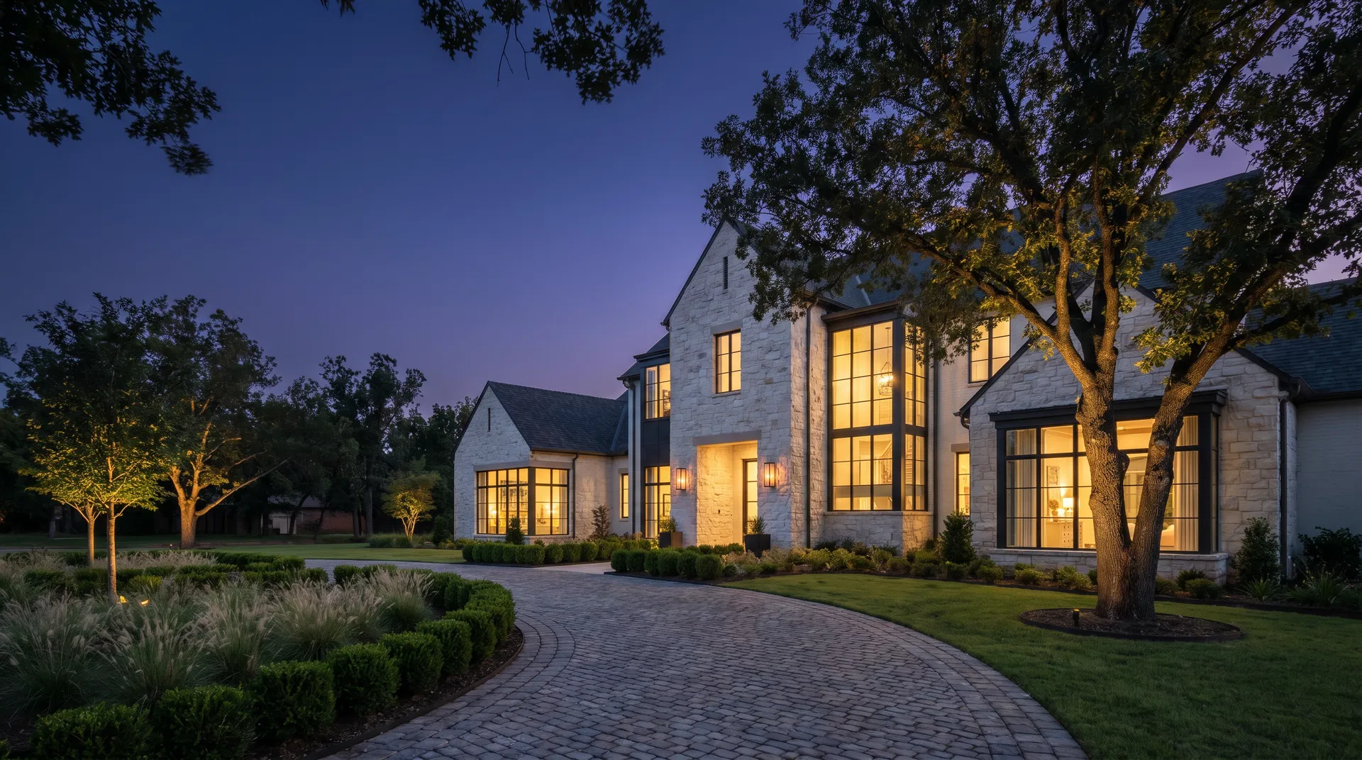 Luxury home exterior in Edmond, Oklahoma