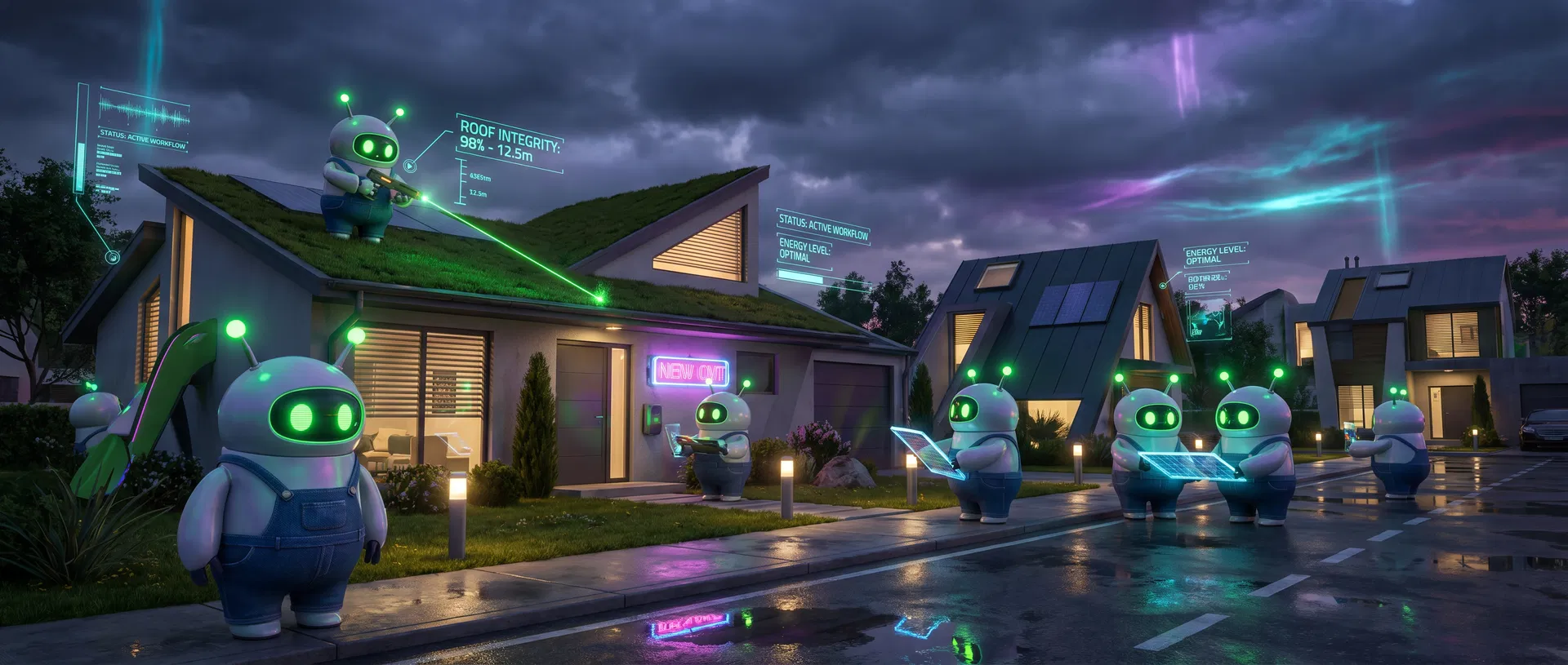 AI Agents on suburban job site