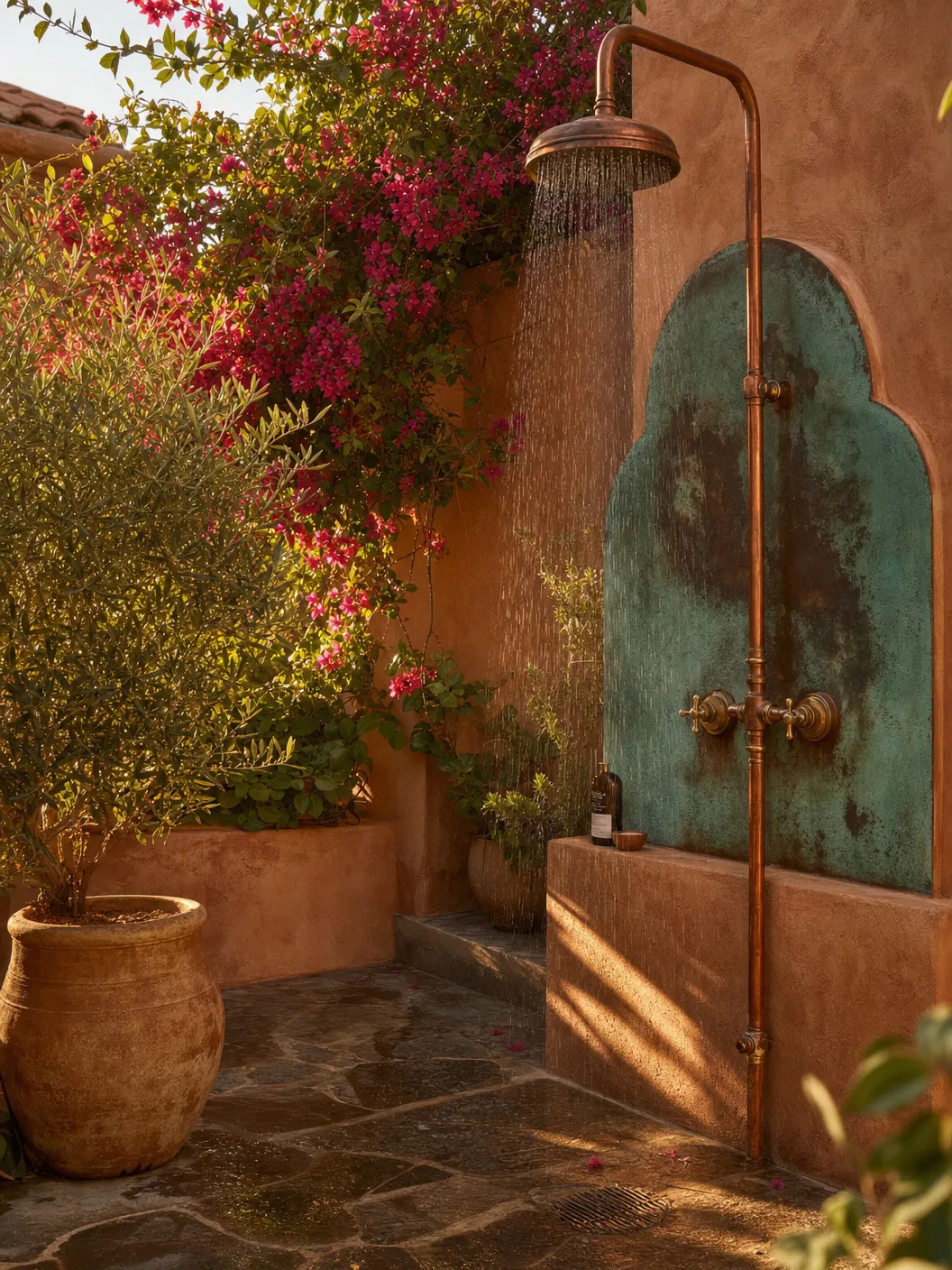 Luxury Copper Outdoor Shower