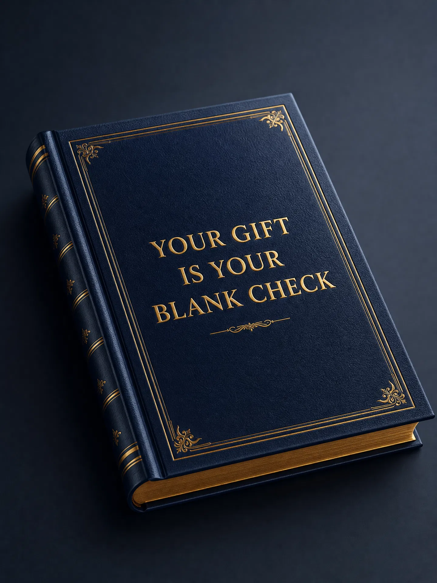 Your Gift is Your Blank Check - Book Cover