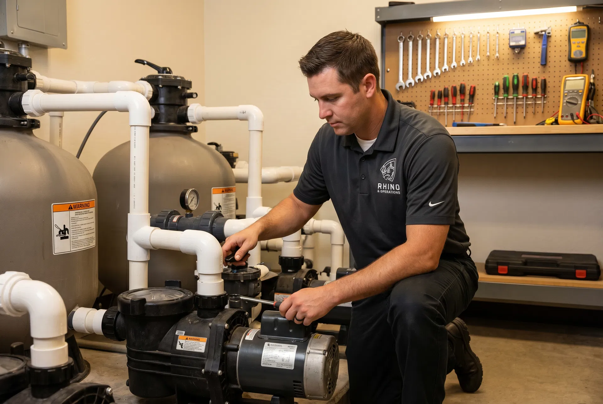 Pool Equipment Repairs & Upgrades - Rhino & Operations facility maintenance service in Arizona East Valley