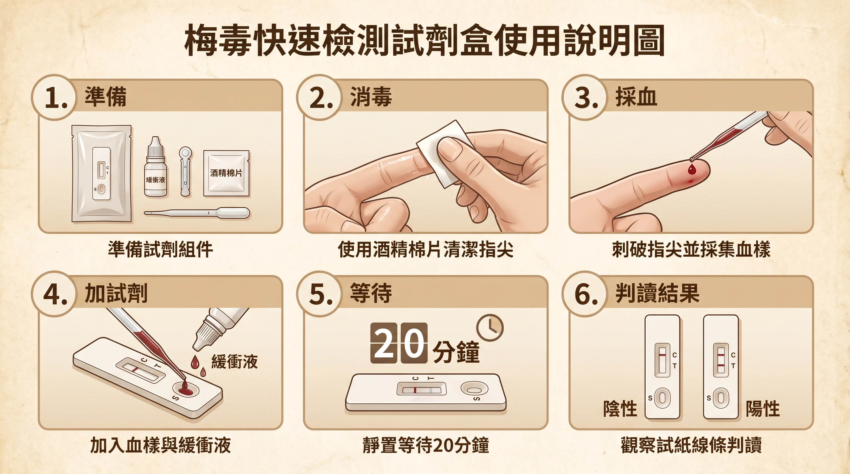 梅毒檢測步驟