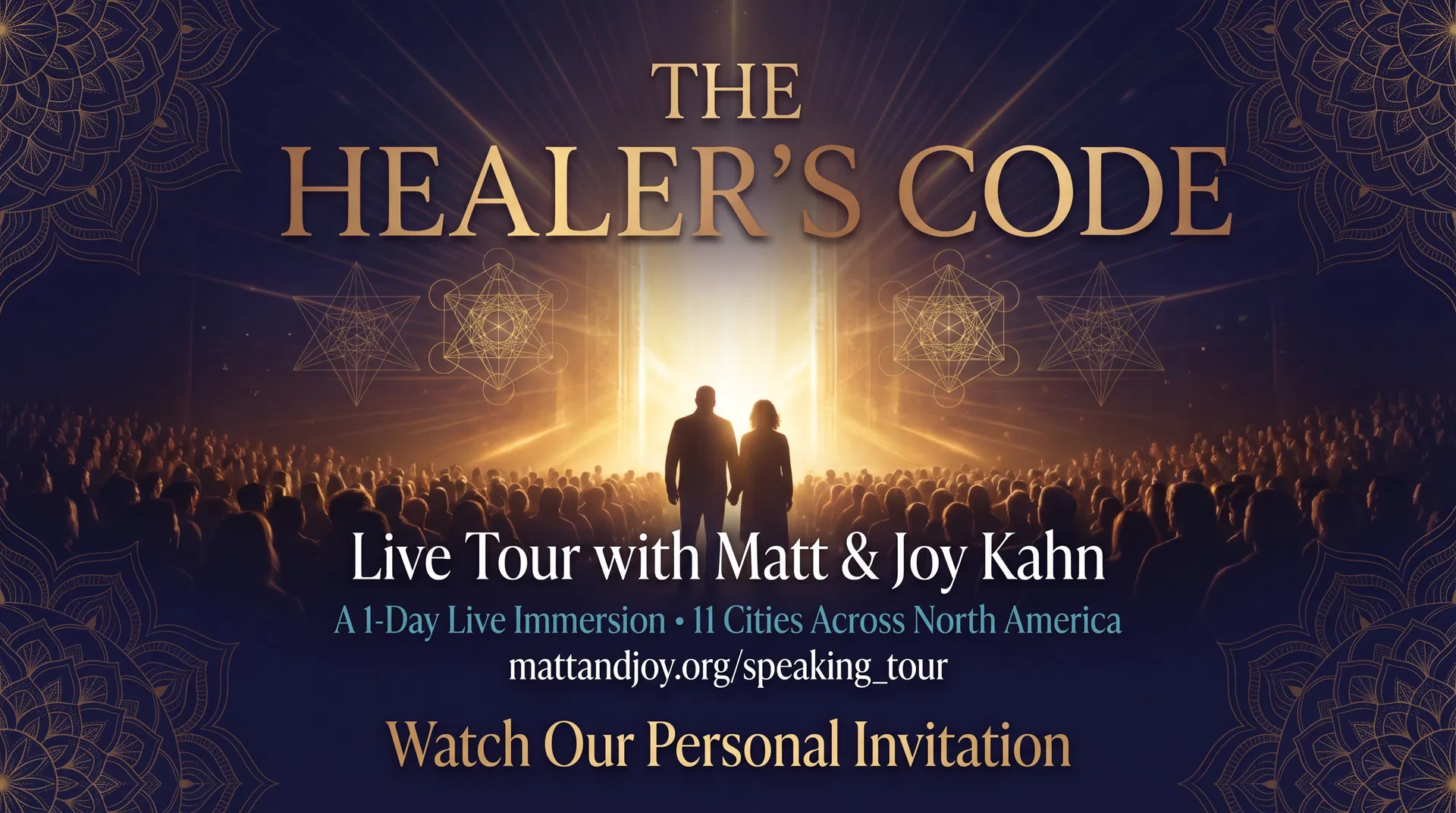 Watch our personal invitation to The Healer's Code Tour