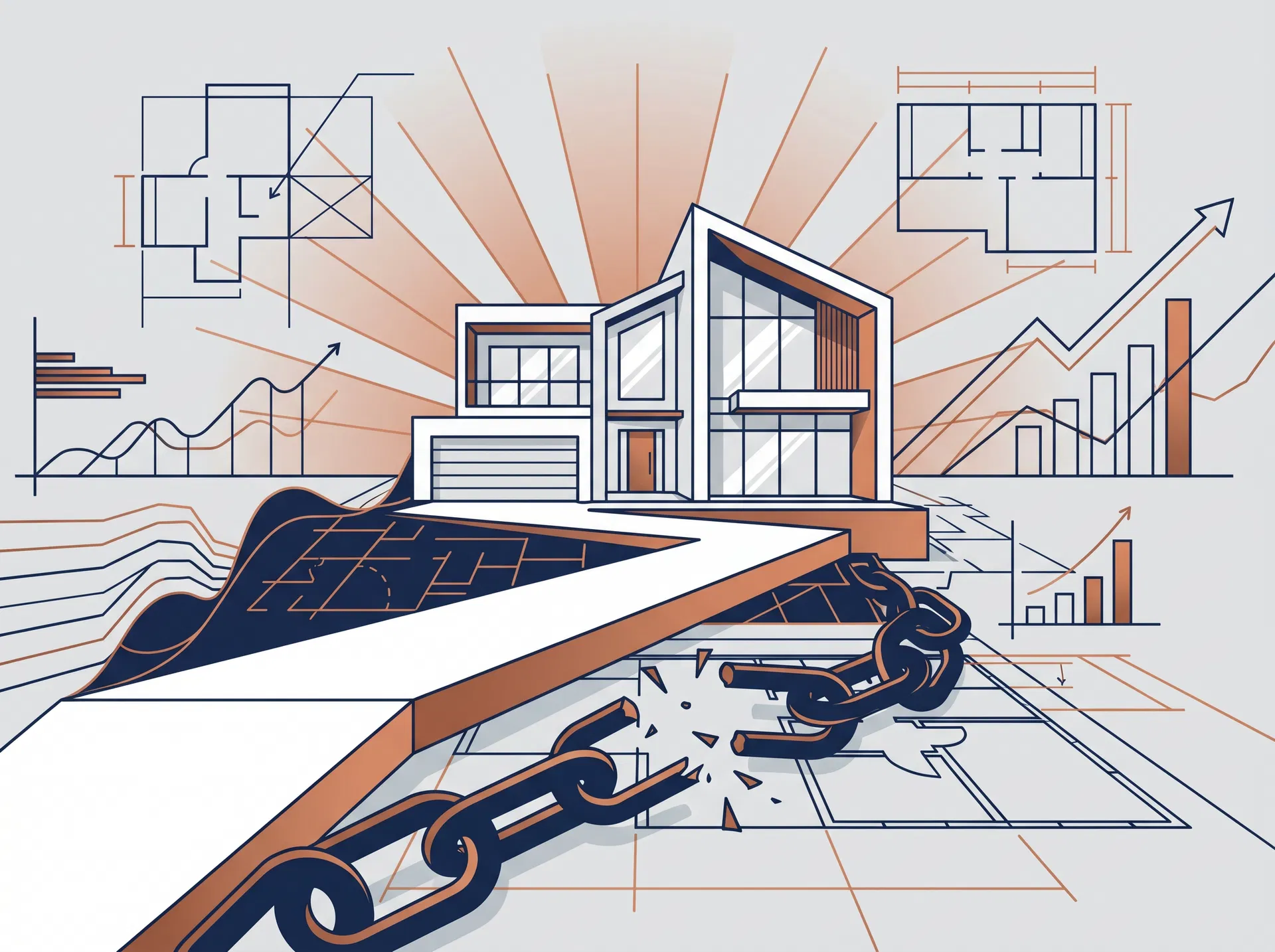 Homeowners reviewing finances together in a calm, aspirational setting