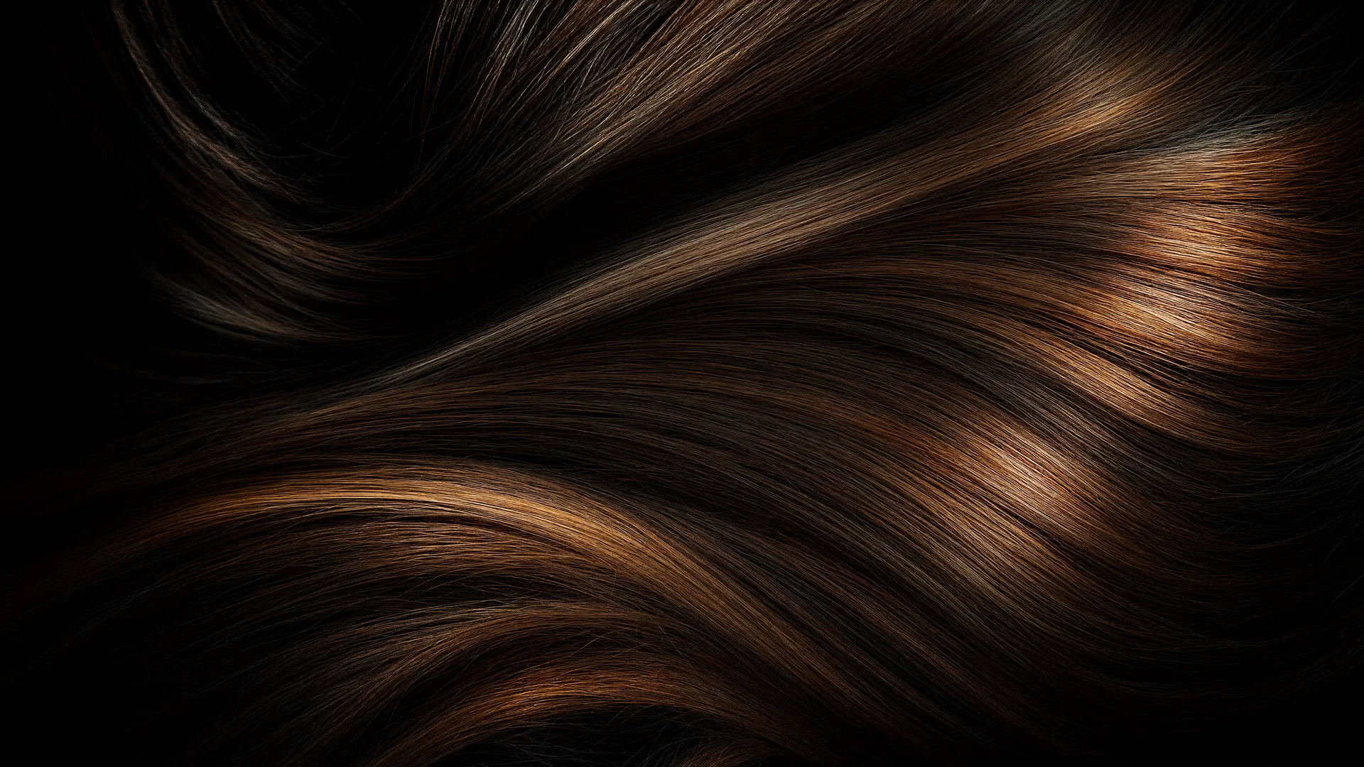 Macro close-up of luminous hair strands — Artecore Institute background