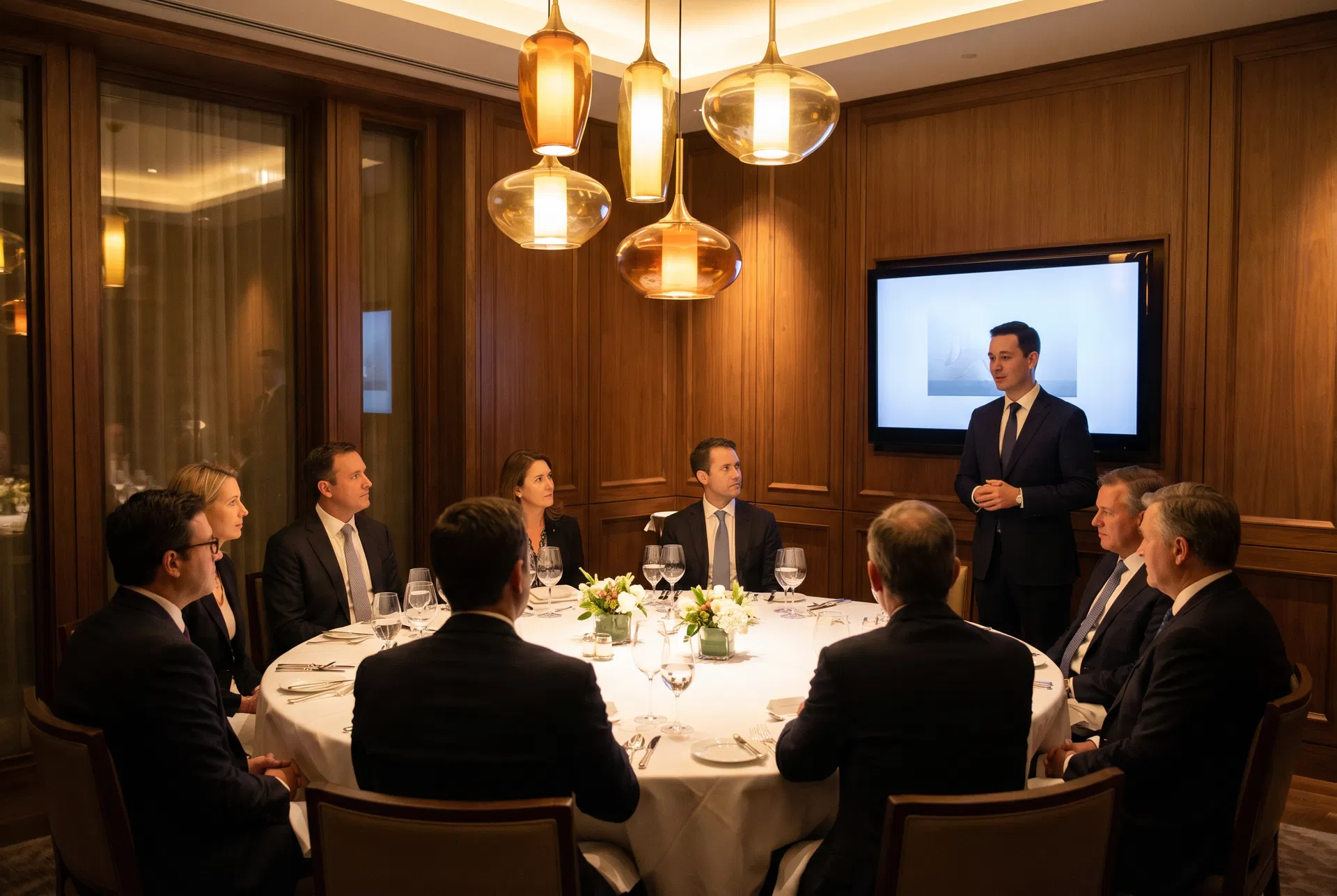 Small educational dinner event