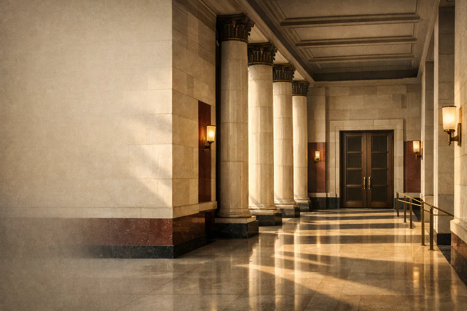 Courthouse corridor