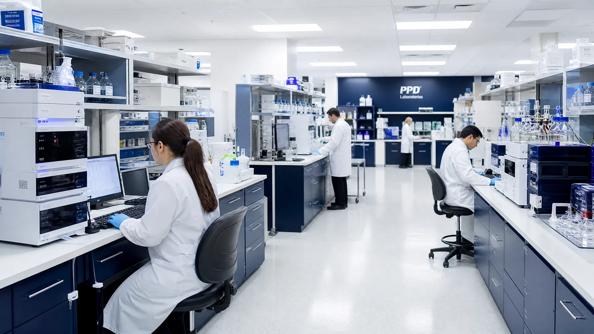 Professional pharmaceutical research laboratory
