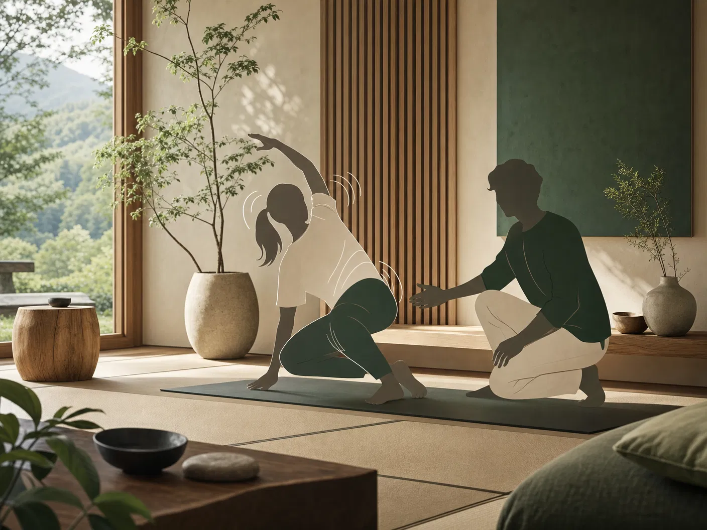 個人会員のトレーニングとセルフケアのイメージ