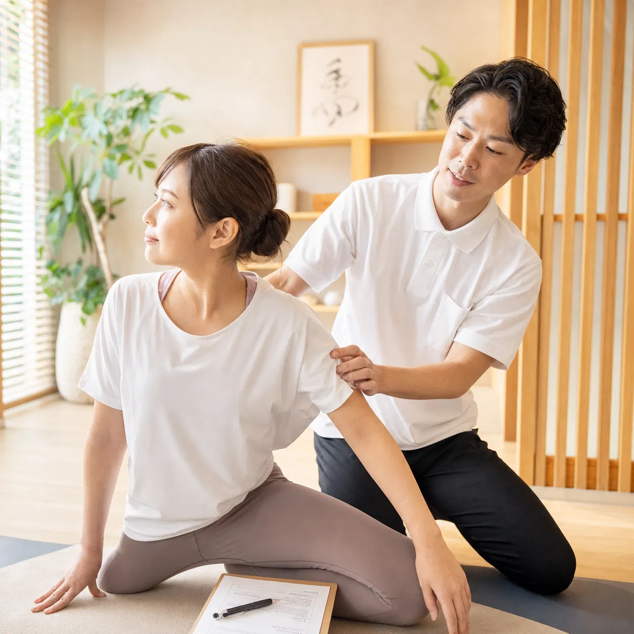 一人ひとりに合わせたストレッチ