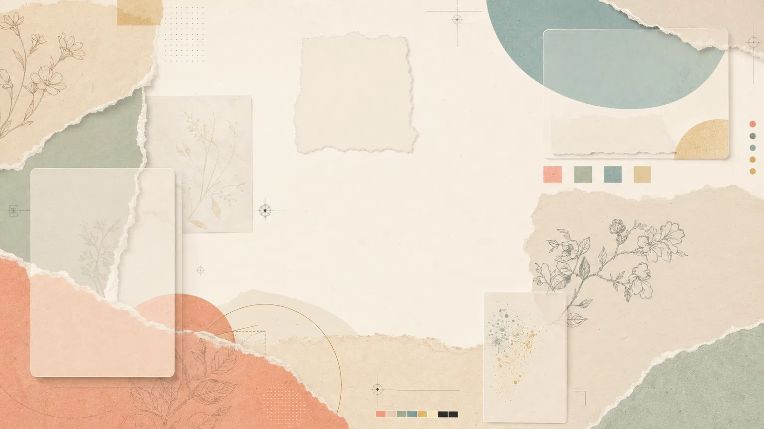 紙のコラージュ背景