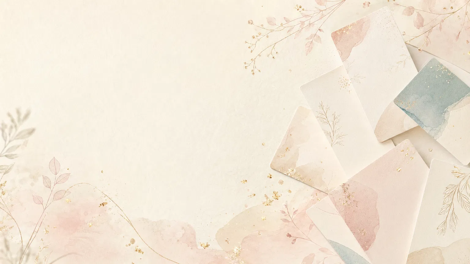 和紙とカードモチーフの背景