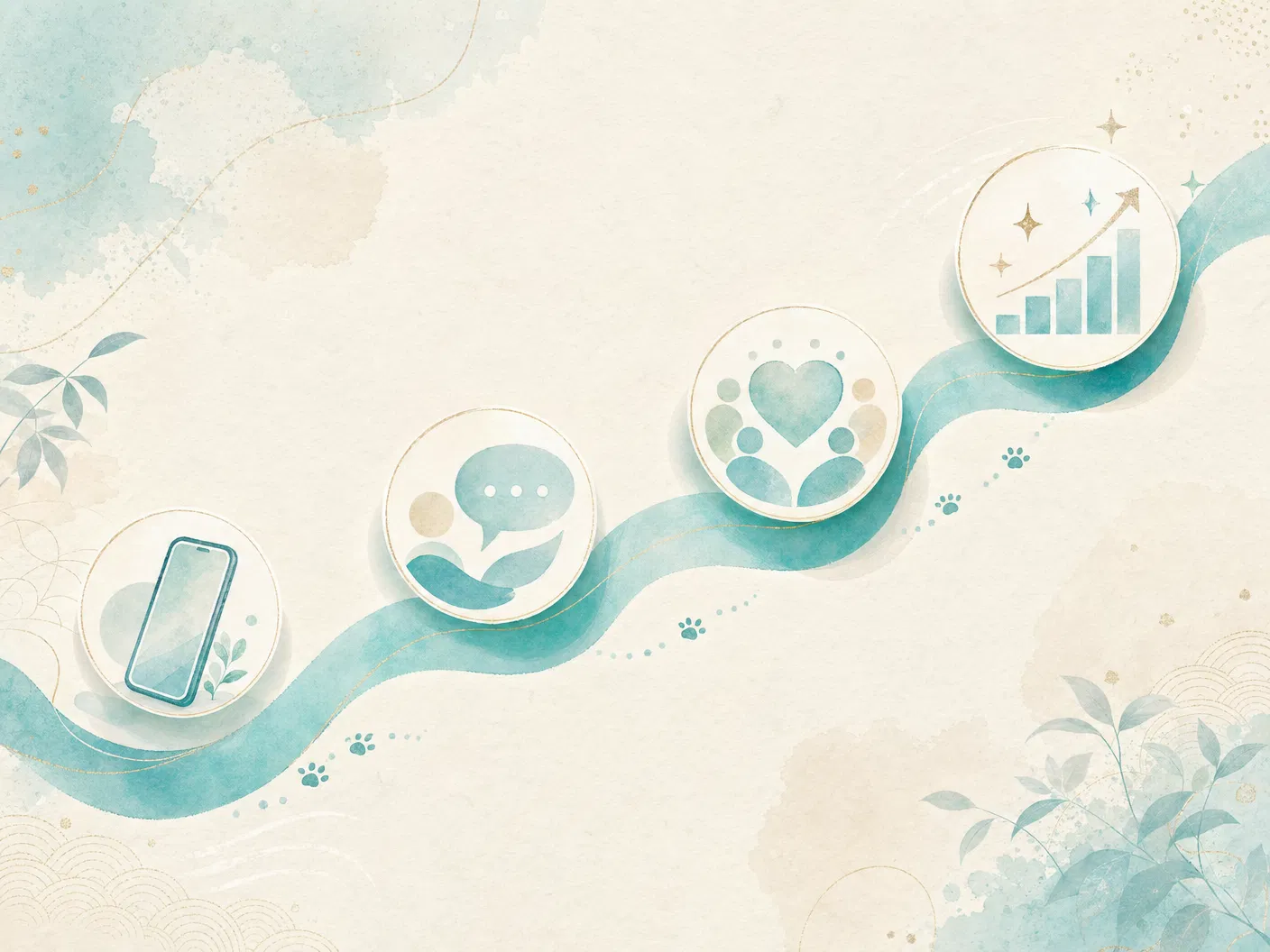 CocoWayの育成から収益化までのサービス導線