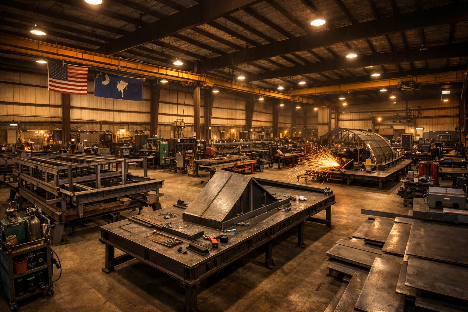 Palmetto Pro Welding fabrication shop in Beaufort SC
