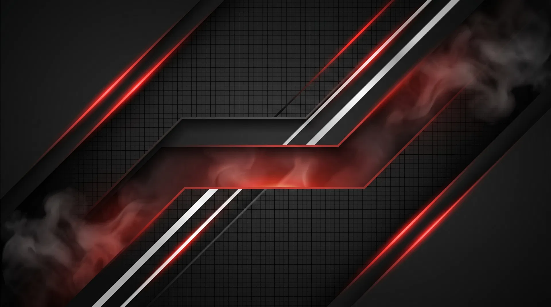 Abstract black, red, and white command-style background