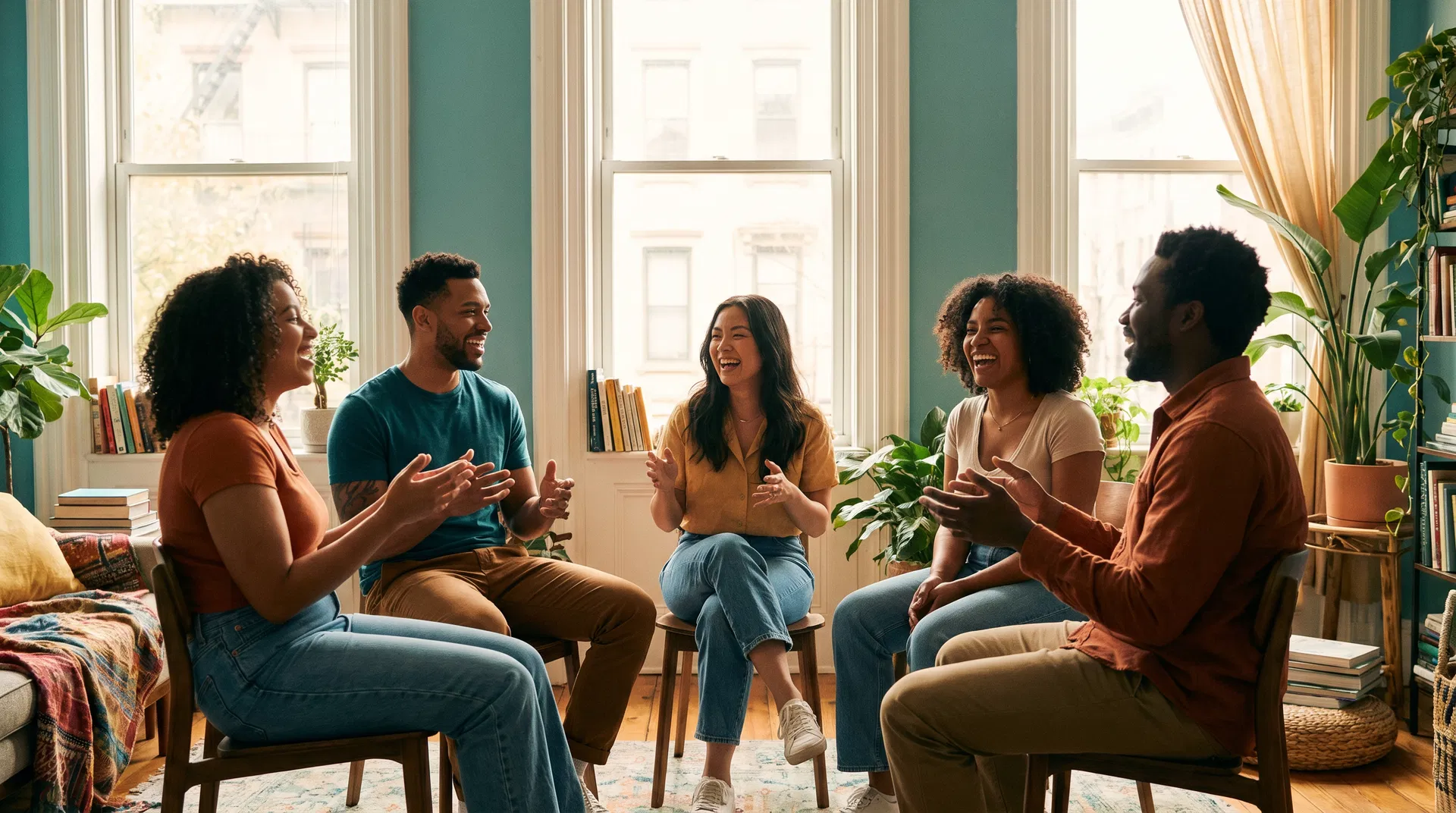 Group in conversation