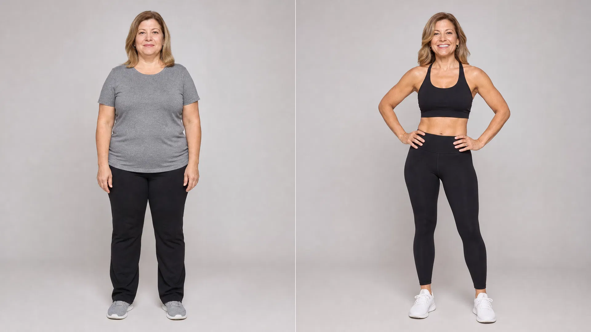 Linda K. before and after transformation