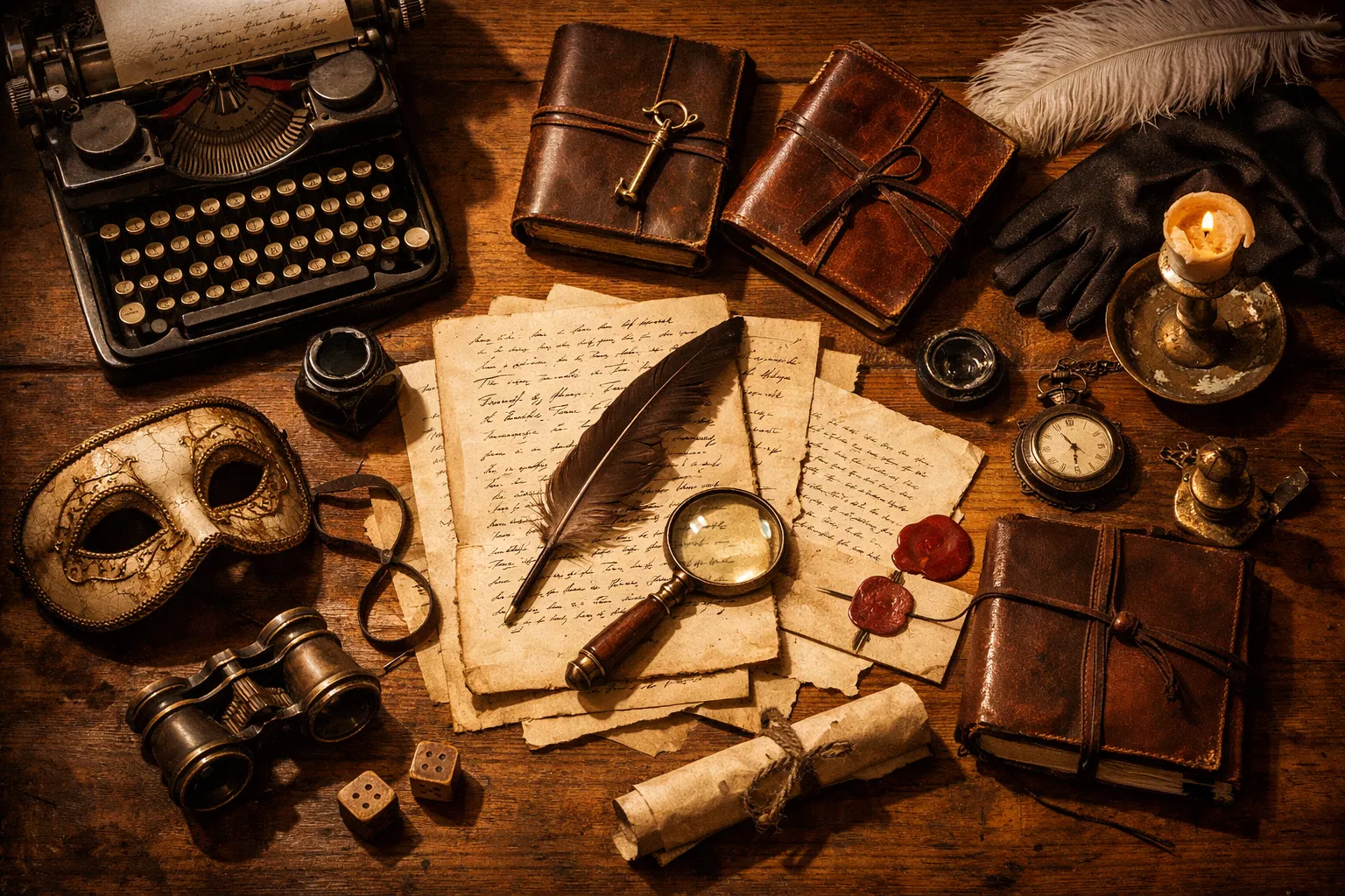 Handcrafted stories and manuscripts