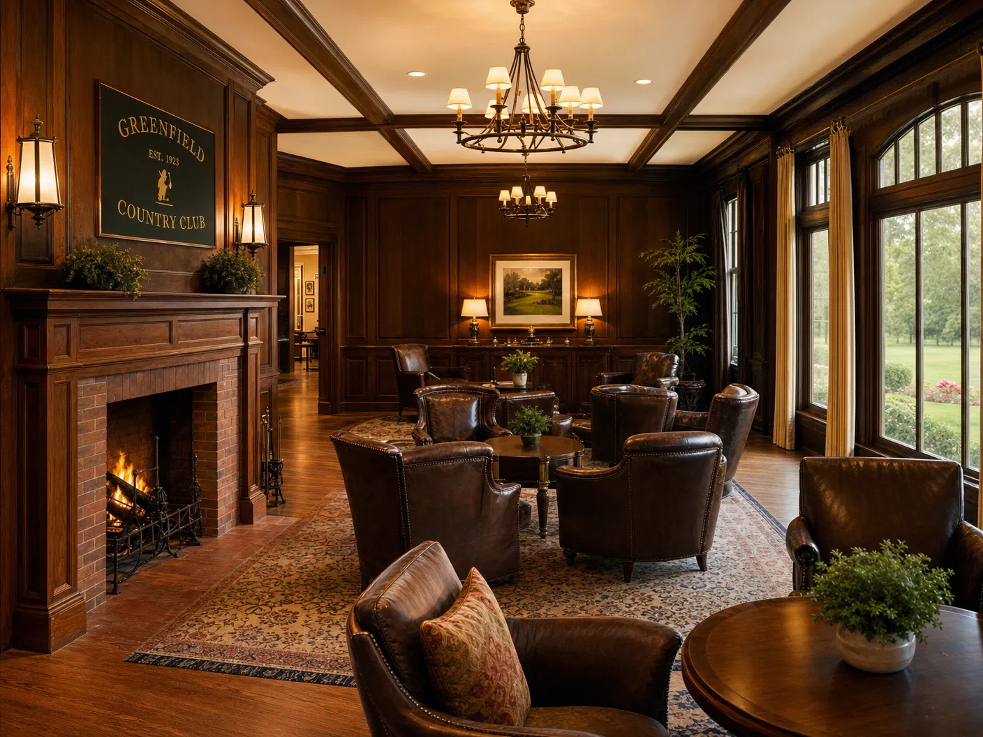 Waverly Club clubhouse lounge