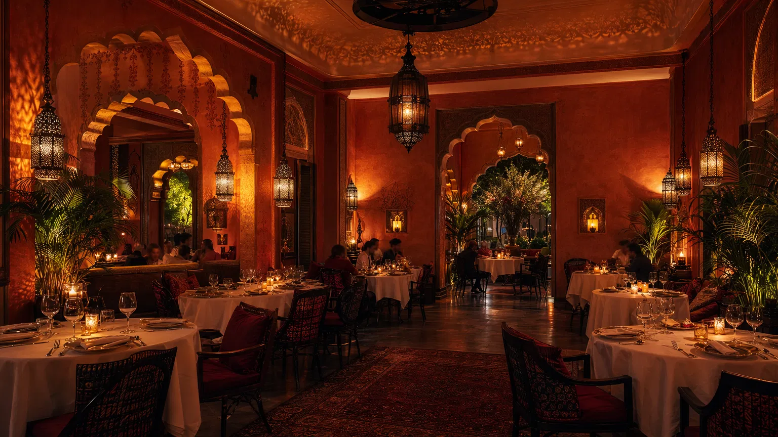 Interior del restaurante Dayana Indian Tandoori