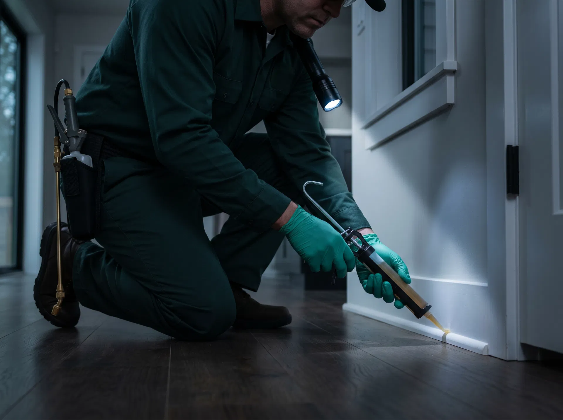 First Defense Pest Control technician at work