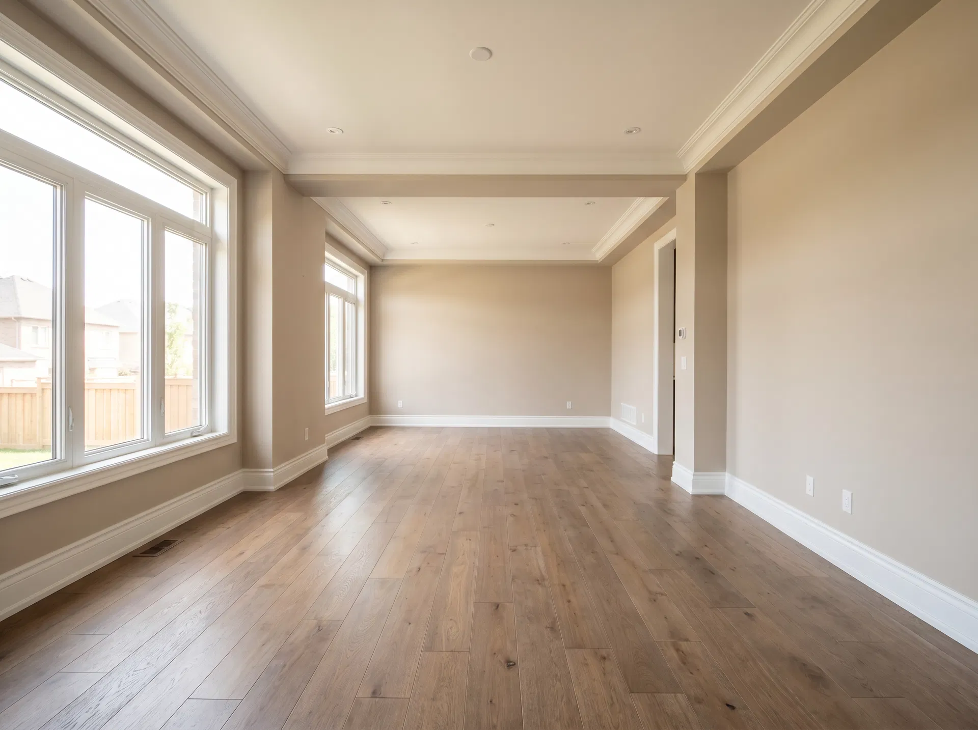 Dining room before virtual staging