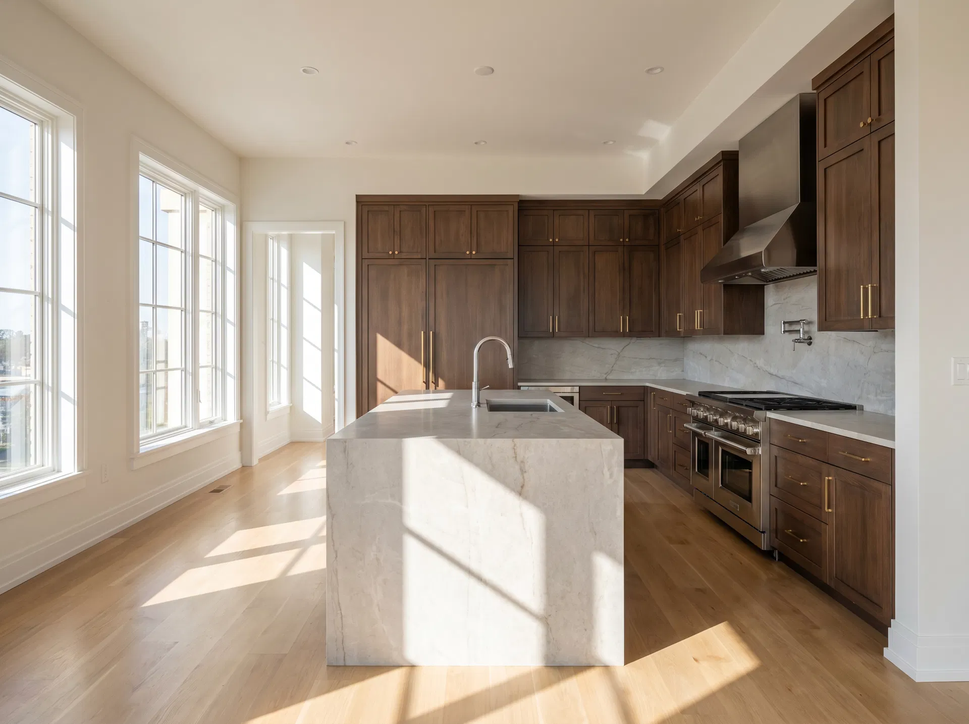 Kitchen before virtual staging
