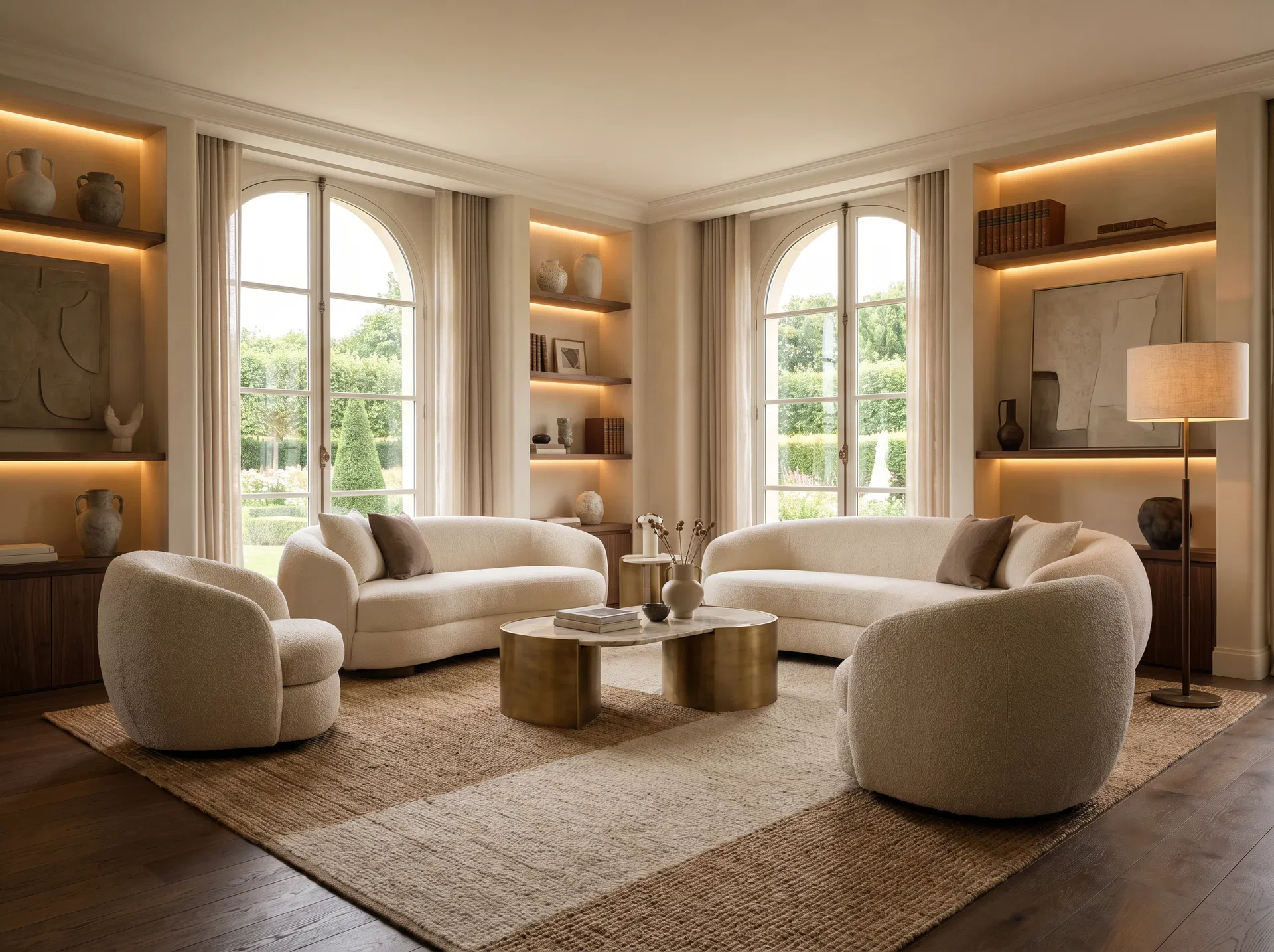 Living room after virtual staging