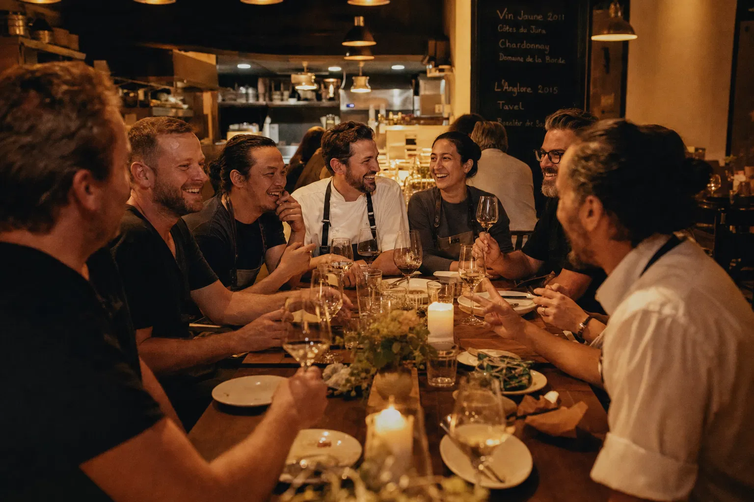 Restaurant industry professionals gathered together