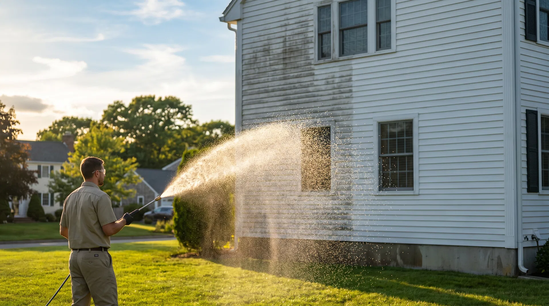 Professional power washing