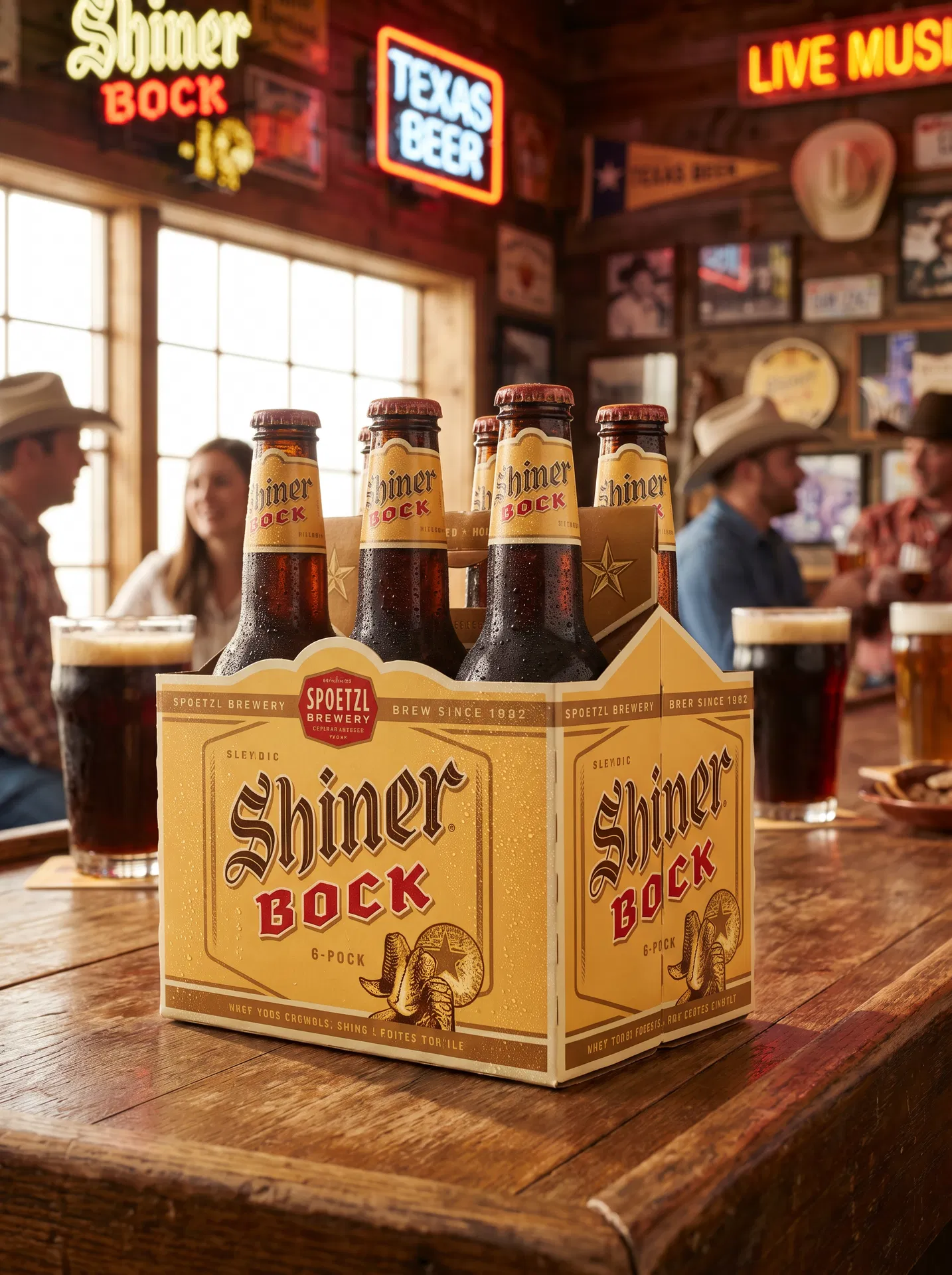Shiner Bock (6-pack bottles)